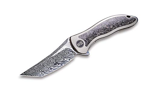 WE Knife Unisex – Erwachsene Synergy 2 CF Tanto Damascus Taschenmesser, Grau, 21 WE Knife Unisex – Erwachsene Synergy 2 CF Tanto Damascus Taschenmesser, Grau, 21 von WE