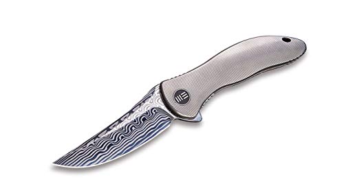 WE Knife Unisex – Erwachsene Synergy 2 Damascus Taschenmesser, Silber, 21 WE Knife Unisex – Erwachsene Synergy 2 Damascus Taschenmesser, Silber, 21 von WE