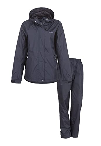 WEATHER REPORT Damen Regenanzug Carlene mit umwelfreundlicher Beschichtung (PFC-frei) 1001 Black, 38 von WEATHER REPORT