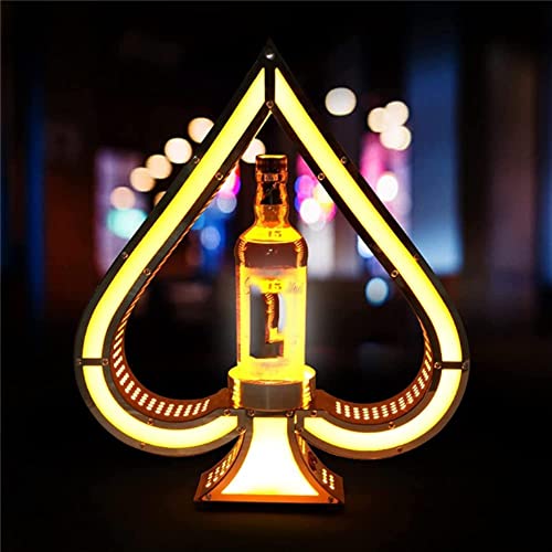 LED-beleuchtetes Spirituosenflaschen-Präsentationsregal, Weinregale mit Beleuchtung für die Hausbar, Champagnerflaschen-Präsentationsständer für Bar/Hotel/Nachtclub/private Flaschenpräsenter-Party von WEBOL
