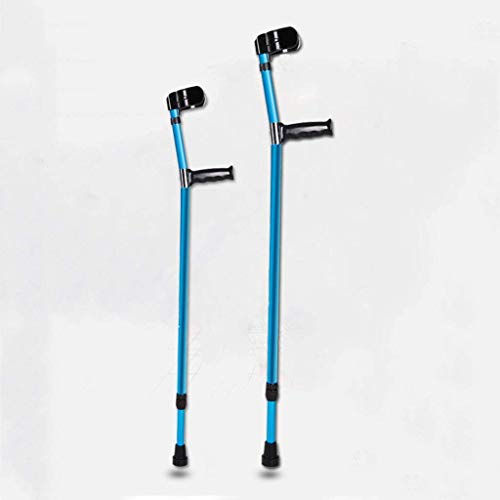 WEBOL Paar ergonomische Krücken, leicht, zum Gehen mit Unterarm, verstellbare Stöcke mit 14 Gängen, 84 bis 116 cm, Mobilitäts- und Gesundheitshilfen, hergestellt in China Warm Life von WEBOL