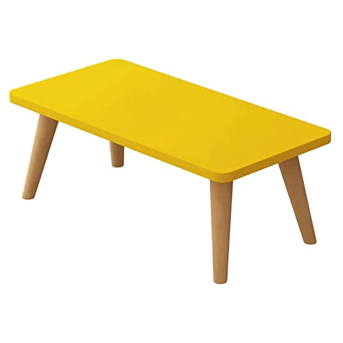 WEBOL Runder/quadratischer Couchtisch aus Holz, Sofa-Beistelltisch, Kleiner Esstisch, Wohnzimmer-/Schlafzimmermöbel, Beistelltisch, Heimdekoration Warm Life von WEBOL