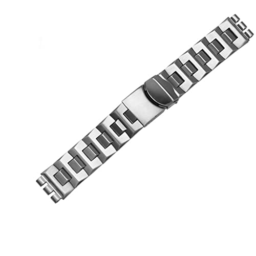 WECCTYA Für Swatch Solid Core Metallarmband konkav Konvexe Uhrenkette YCS Yas YGS Eisen Herren- und Damenstahlarmband Keramikarmband von WECCTYA