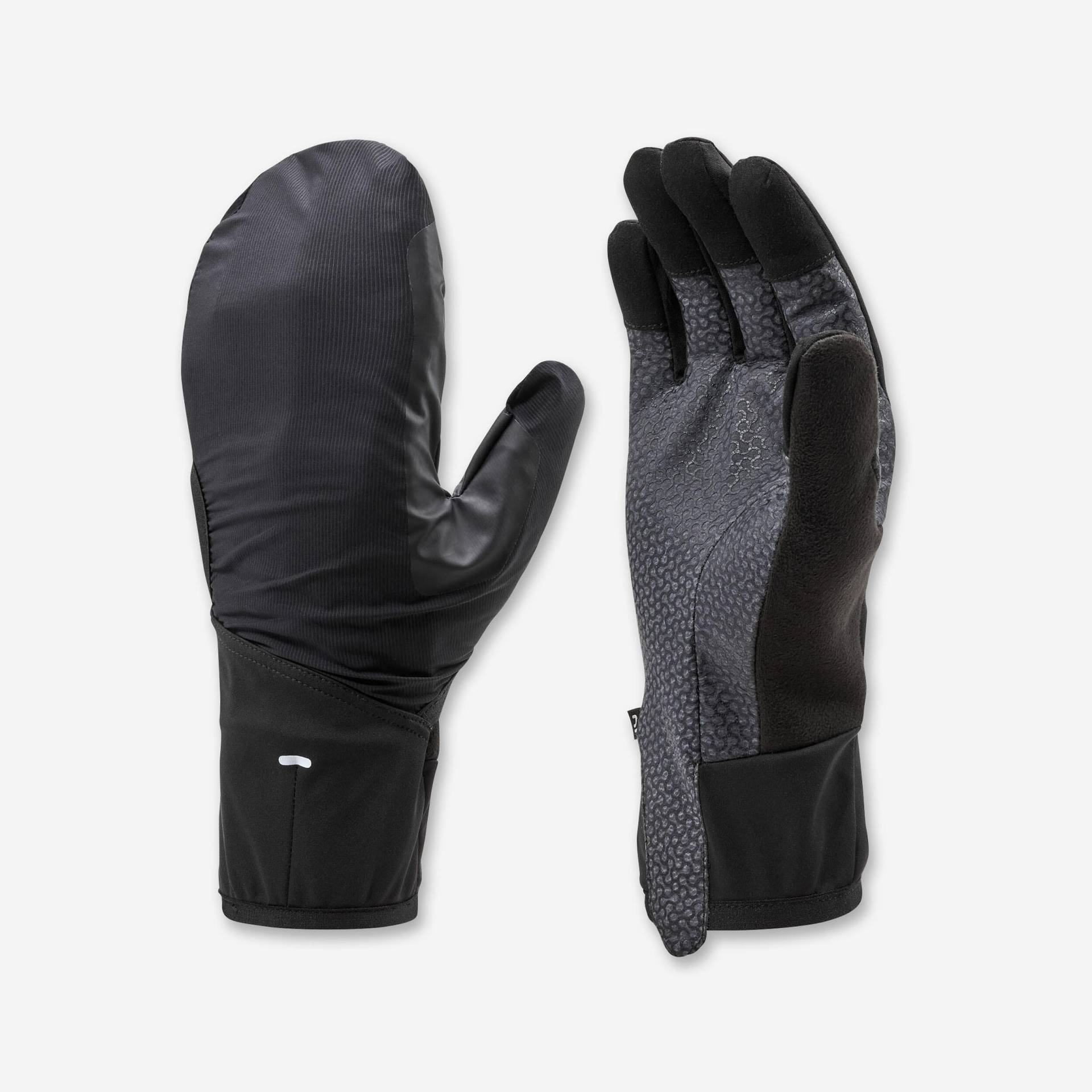 Handschuhe Fäustlinge Skitouren Damen/Herren - Pacer schwarz/grau von WEDZE