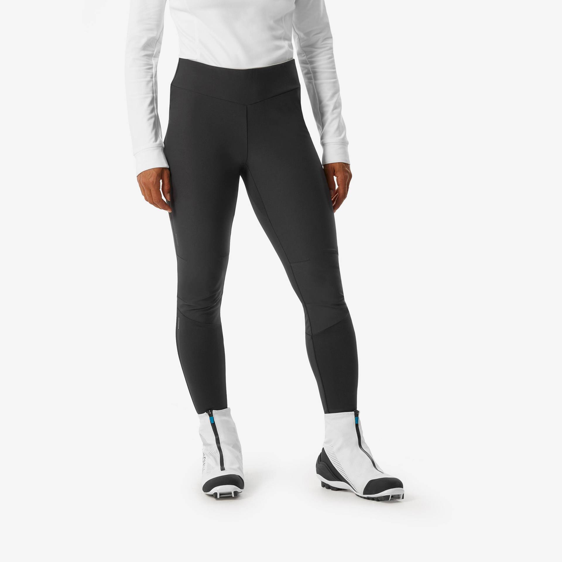 Langlaufhose Tights Damen winddicht - 500 schwarz Langlaufhose Tights Damen winddicht - 500 schwarz von WEDZE