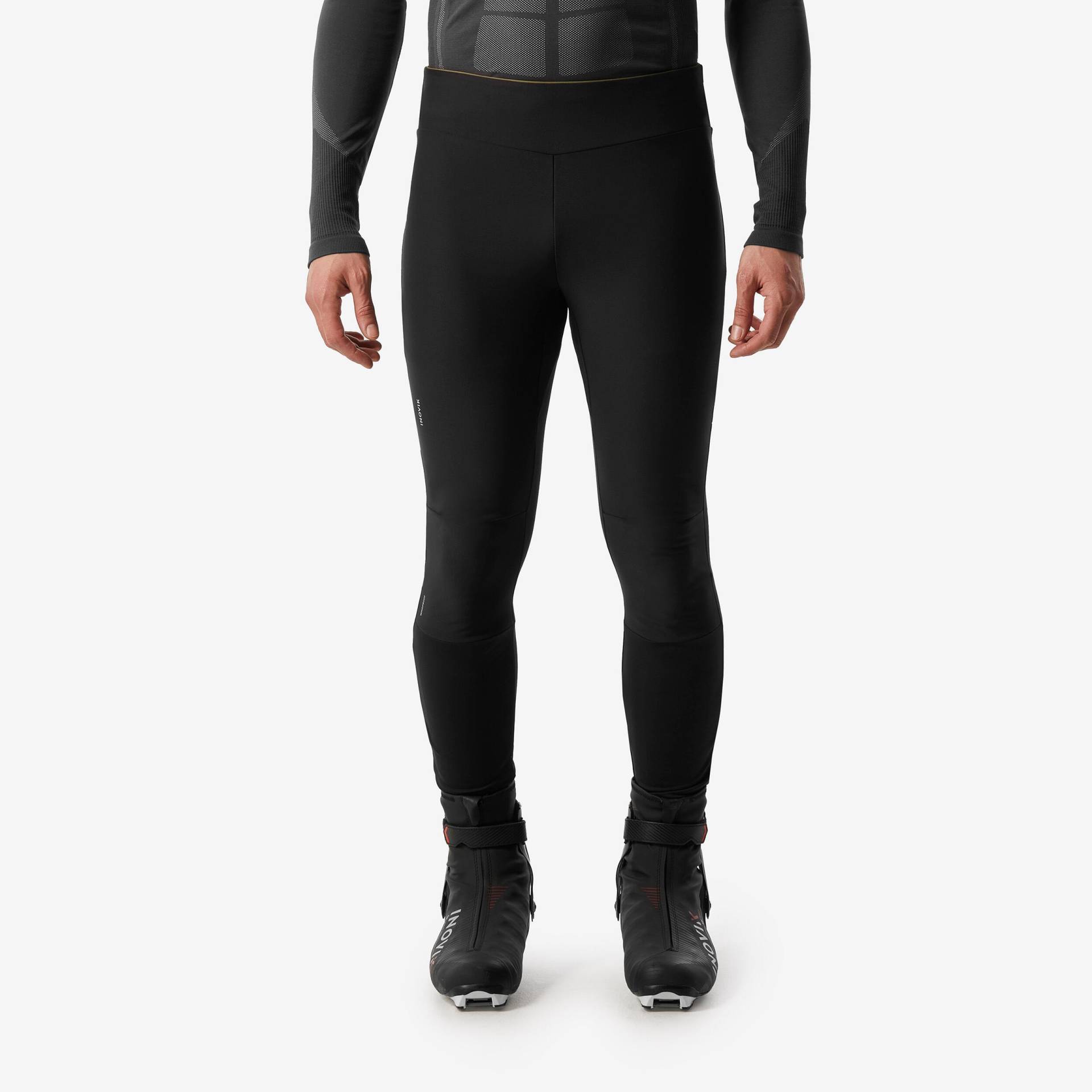 Langlaufhose Tights winddicht Herren. 500 schwarz Langlaufhose Tights winddicht Herren. 500 schwarz von WEDZE