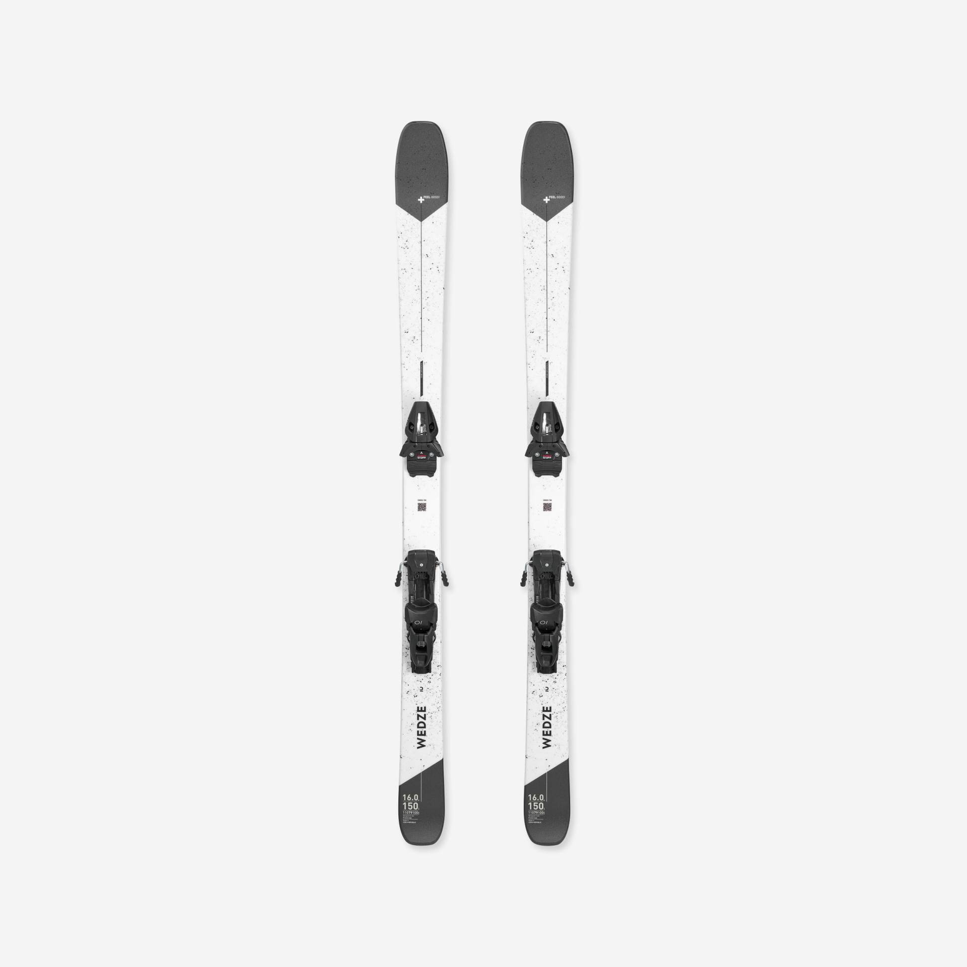 Ski Herren mit Bindung Piste - Cross 150+ schwarz/weiss Ski Herren mit Bindung Piste - Cross 150+ schwarz/weiss von WEDZE
