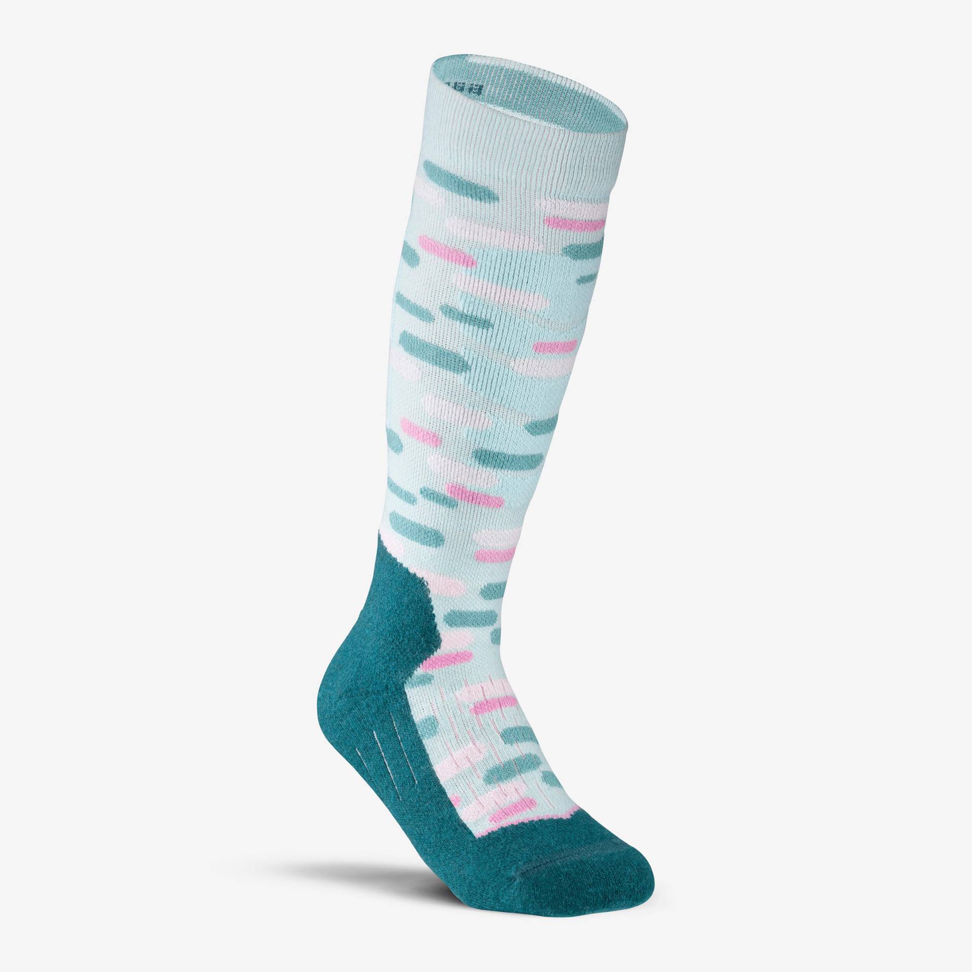 Ski- und Snowboardsocken Kinder 100 - blaue Motive von WEDZE