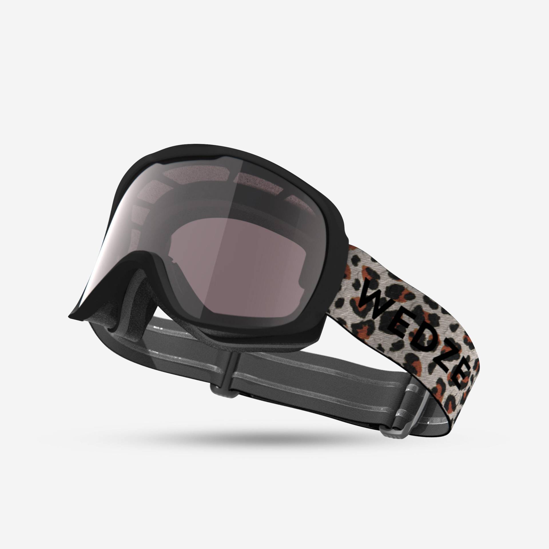 Skibrille Snowboardbrille Erwachsene/Kinder Allwetter photochrom - G 500 Leopard von WEDZE