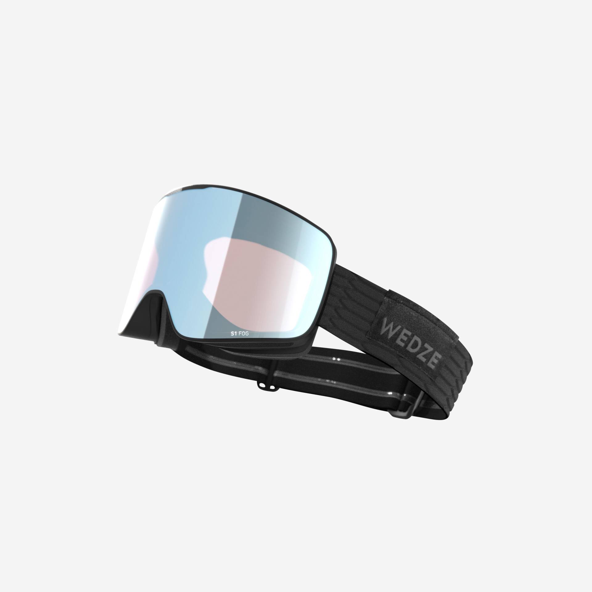 Skibrille Snowboardbrille Erwachsene/Kinder Schlechtwetter - G500 C HD schwarz von WEDZE