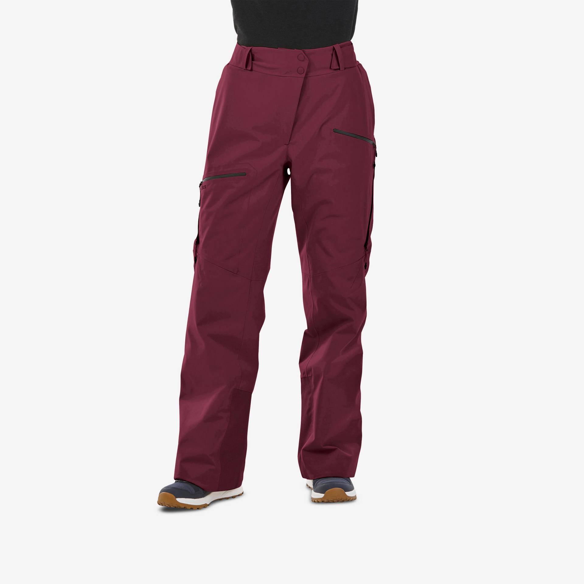 Skihose Damen - FR100 bordeauxrot von WEDZE