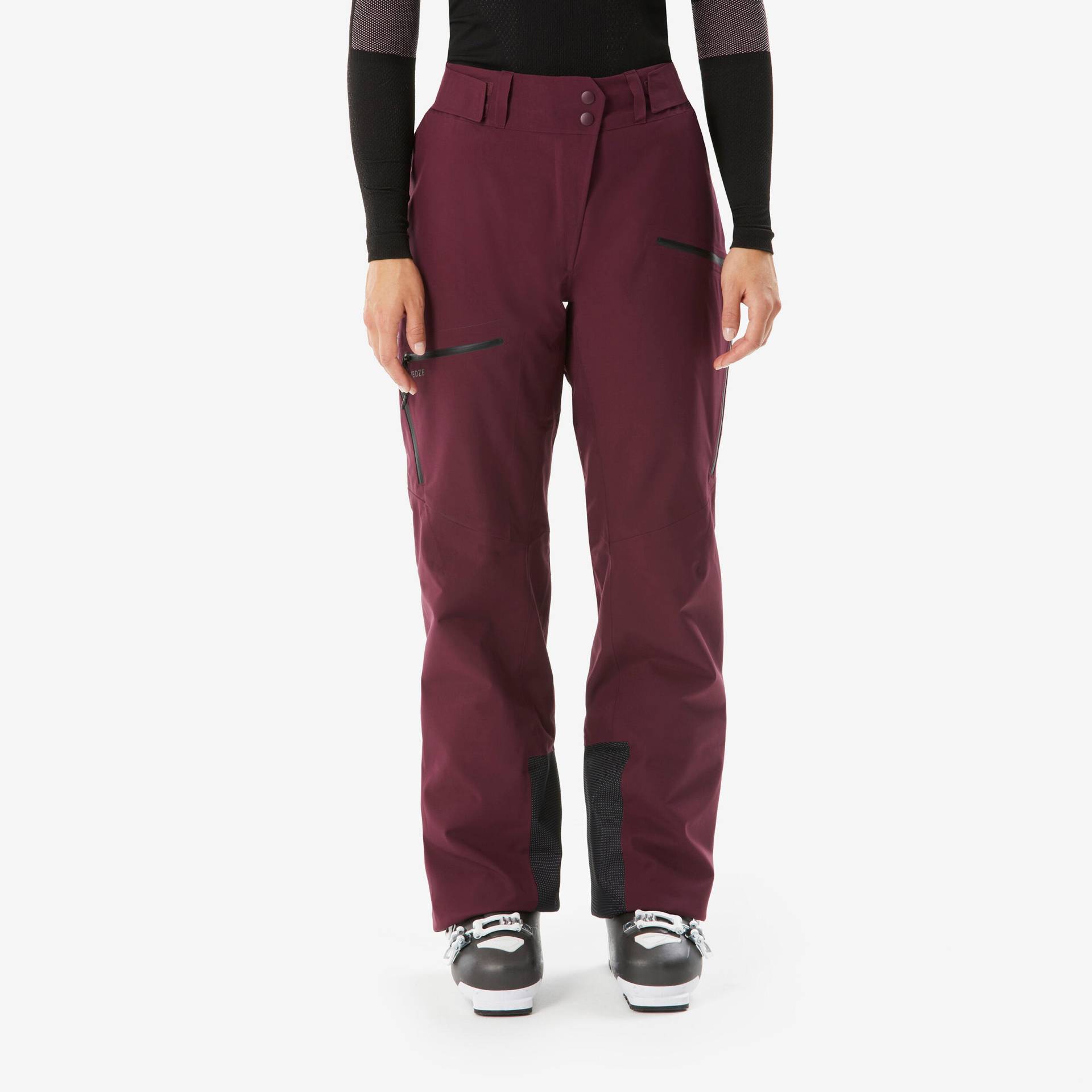 Skihose Damen warm und atmungsaktiv Damen - 500 bordeauxrot Skihose Damen warm und atmungsaktiv Damen - 500 bordeauxrot von WEDZE