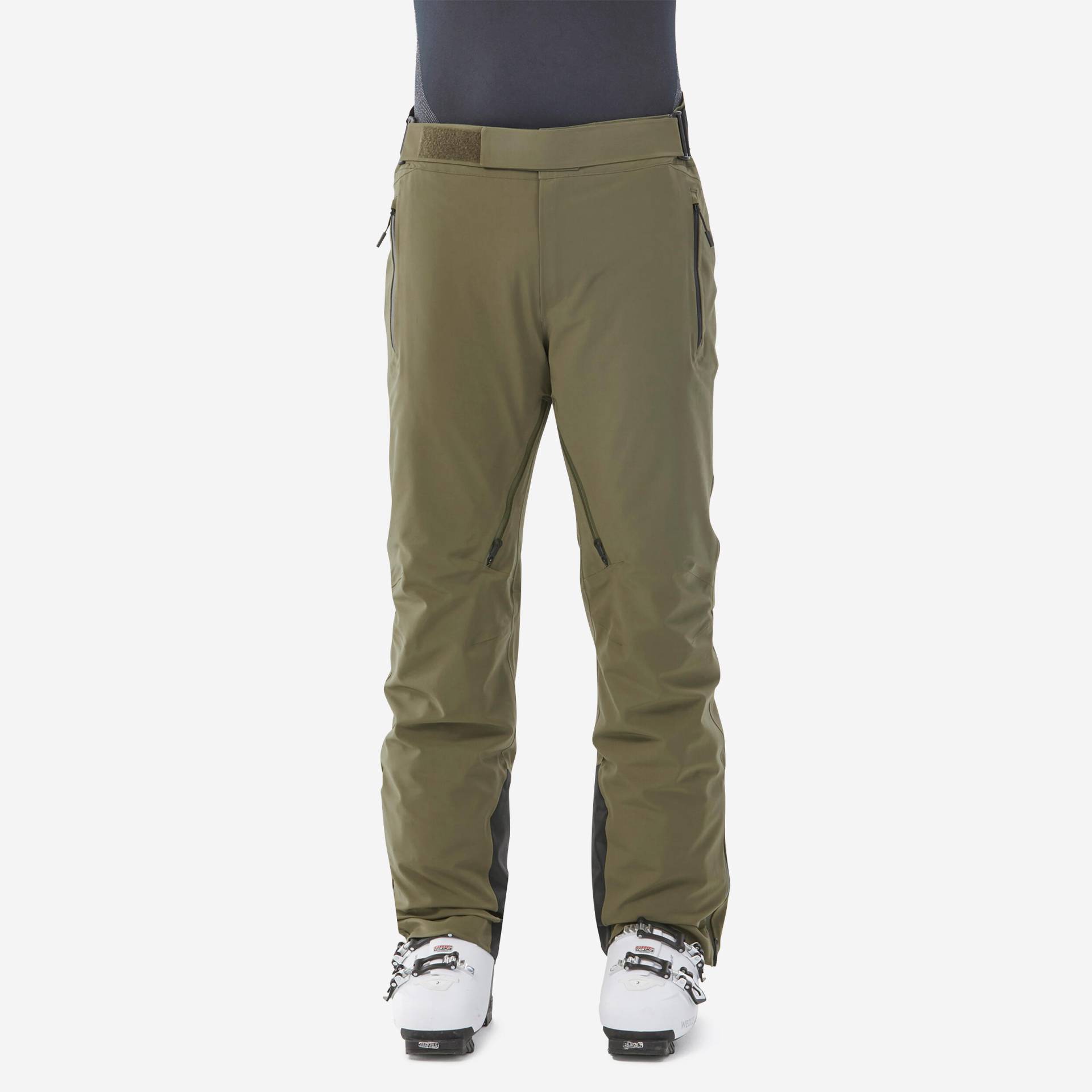 Skihose Herren atmungsaktiv mit Bewegungsfreiheit - 900 khaki von WEDZE