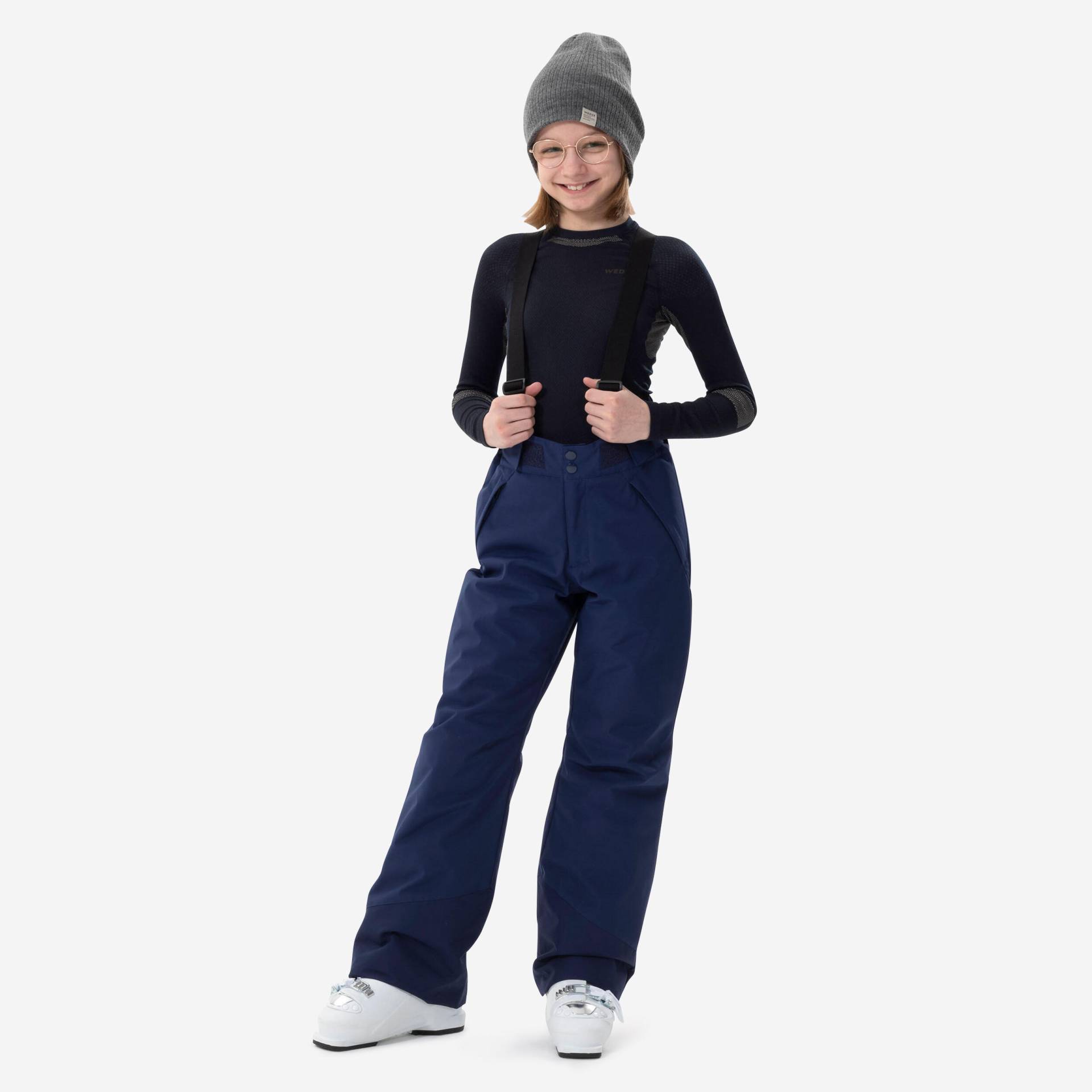 Skihose Kinder Piste - 500 Pull'n Fit marineblau Skihose Kinder Piste - 500 Pull'n Fit marineblau von WEDZE
