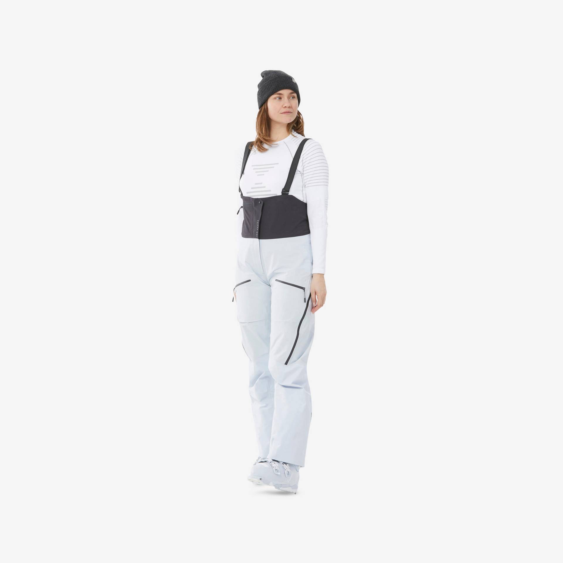 Skihose Latzhose Damen extrem wasserdicht - FR900 hellblau Skihose Latzhose Damen extrem wasserdicht - FR900 hellblau von WEDZE