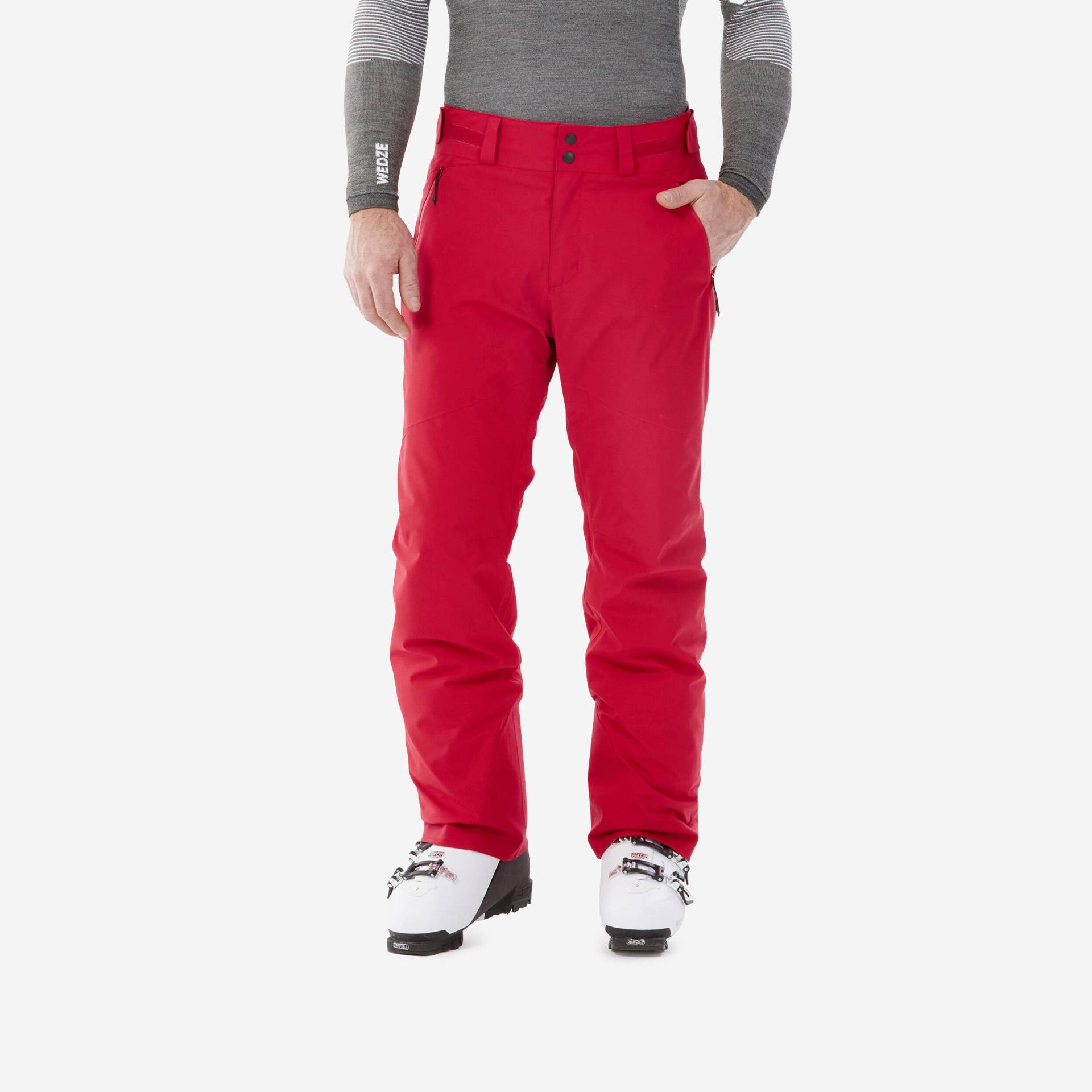 Skihose Herren warm Piste Regular - 500 rot von WEDZE