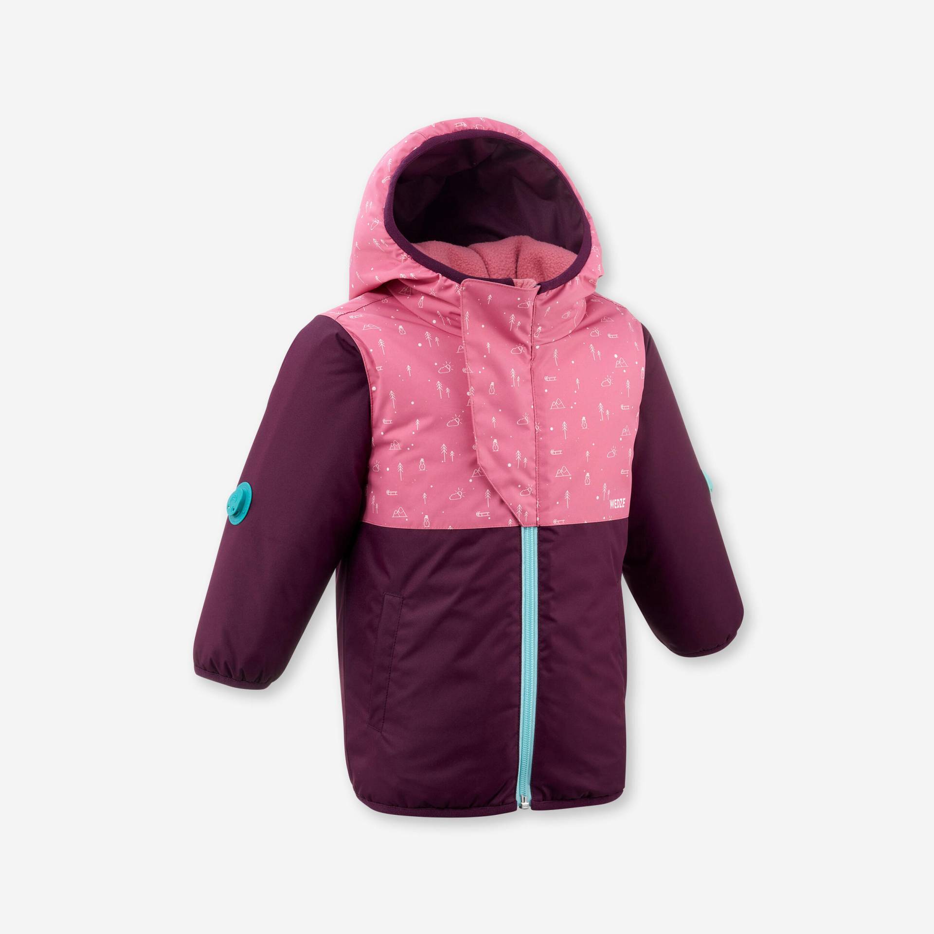 Skijacke Baby warm - 500 Lugiklip violett/rosa Skijacke Baby warm - 500 Lugiklip violett/rosa von WEDZE