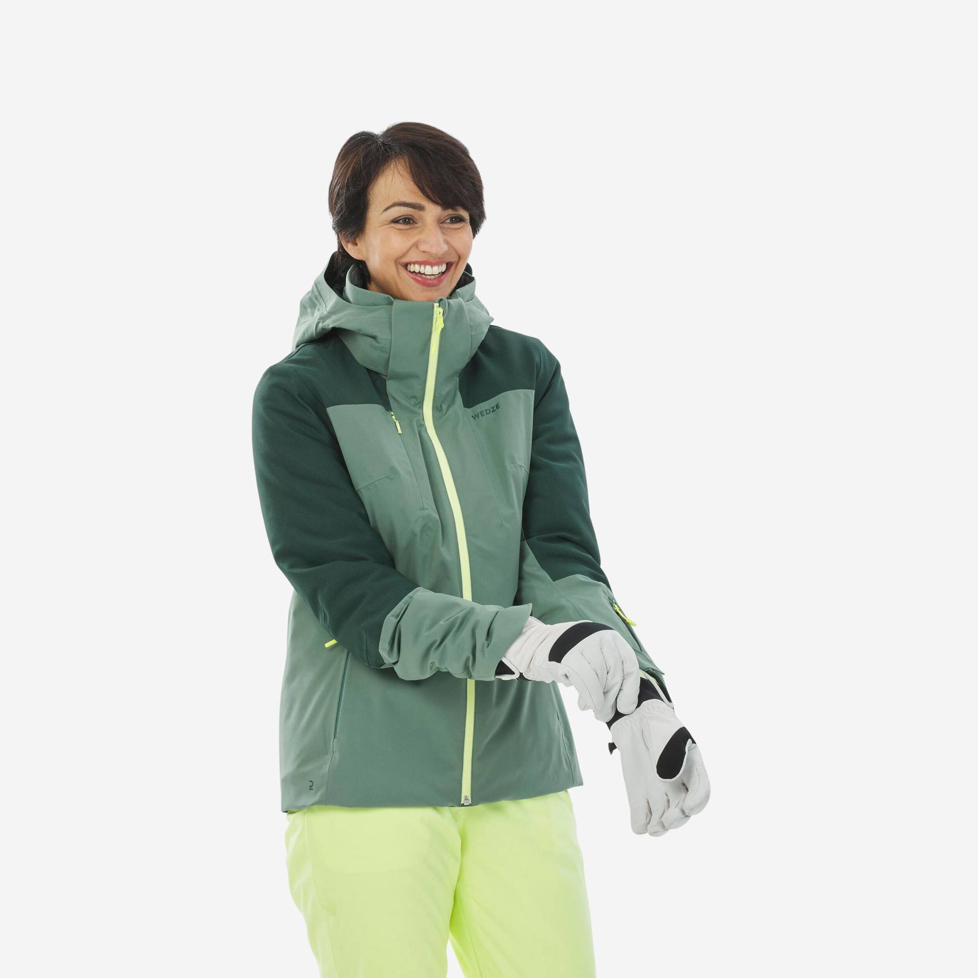 Skijacke Damen - Sport 500 grün von WEDZE