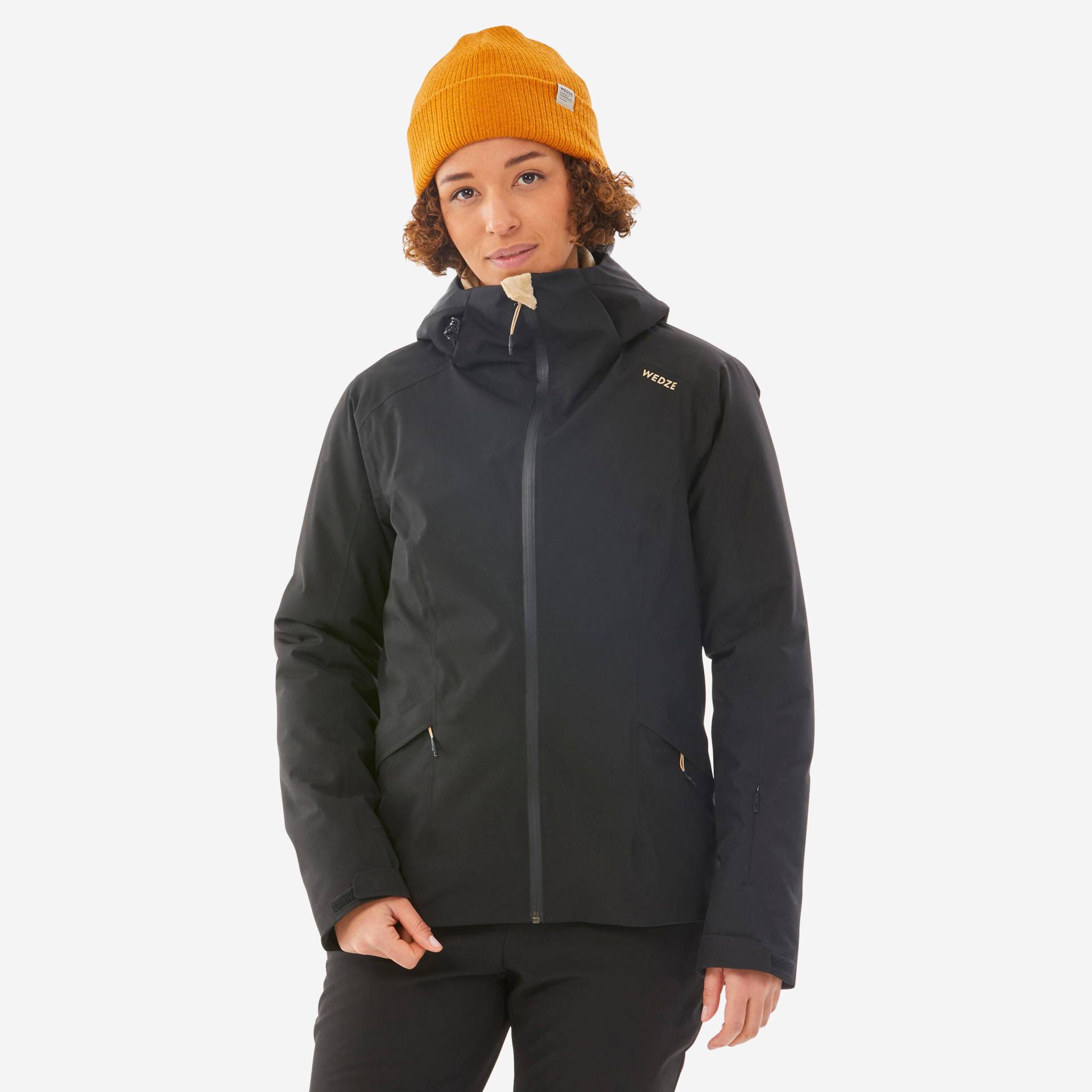 Skijacke Damen warm - 500 schwarz von WEDZE