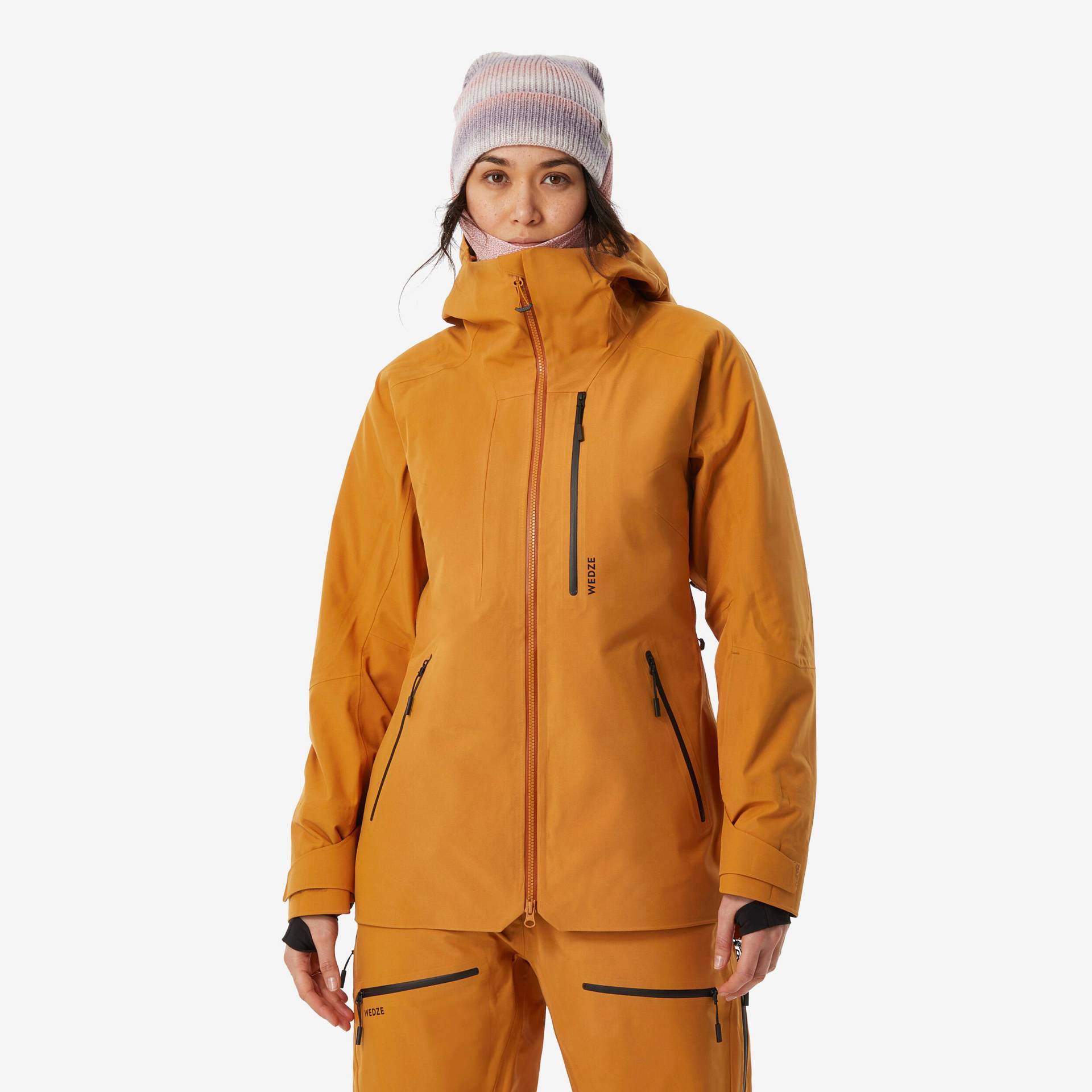 Skijacke Damen warm und atmungsaktiv - FR500 camel Skijacke Damen warm und atmungsaktiv - FR500 camel von WEDZE