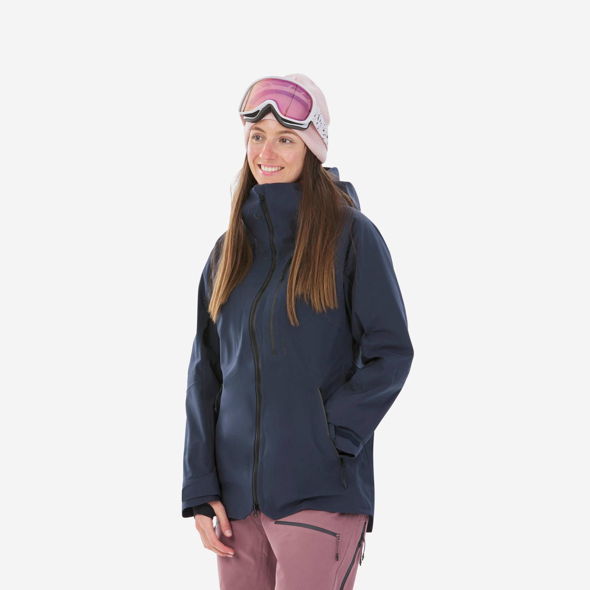 Skijacke Damen Freeride - FR 500 marineblau von WEDZE