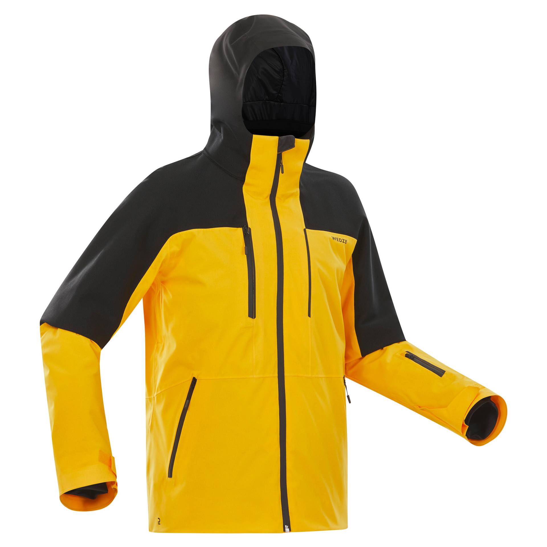 Skijacke Herren Piste - 500 Sport gelb/schwarz Skijacke Herren Piste - 500 Sport gelb/schwarz von WEDZE