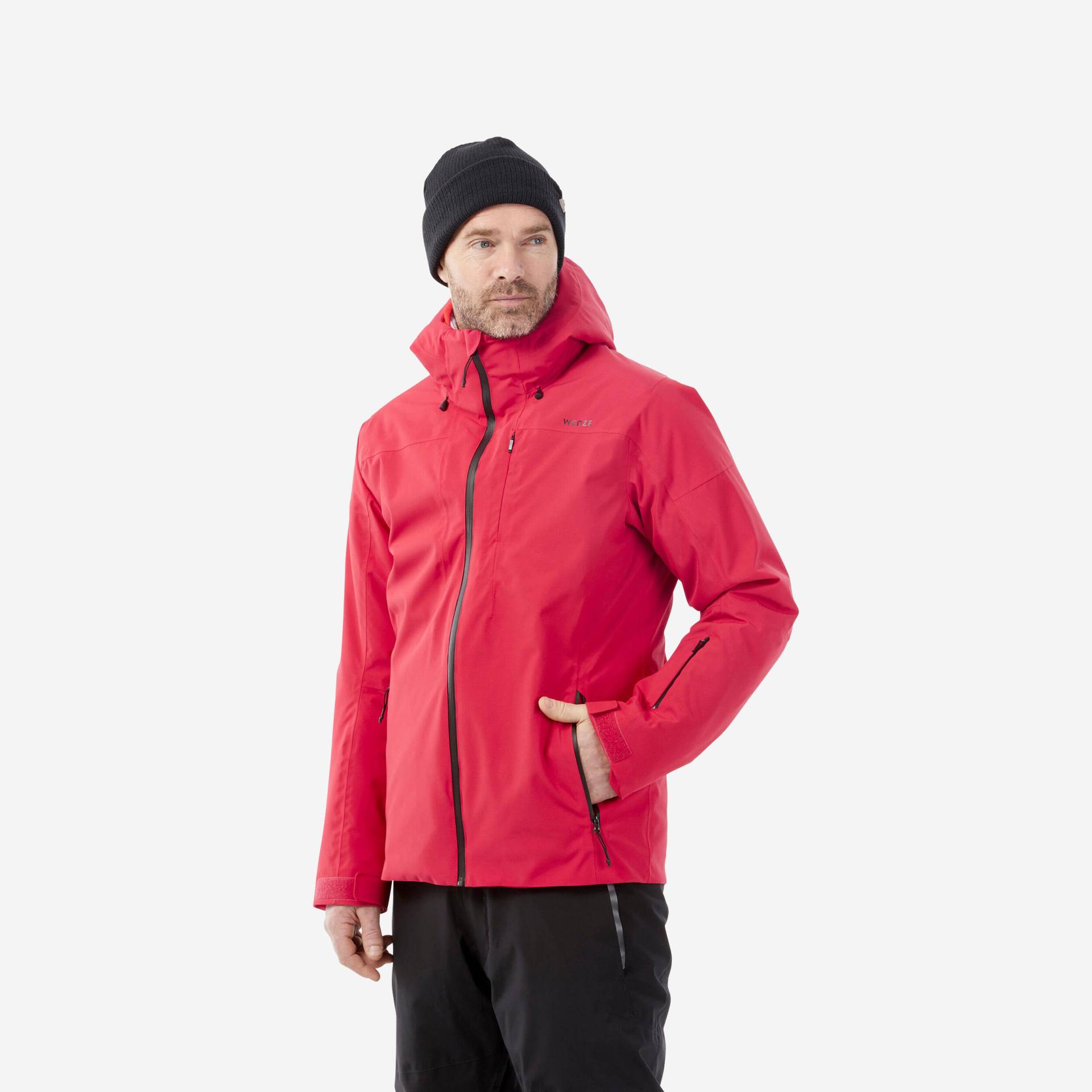 Skijacke Herren warm Piste - 500 rot von WEDZE