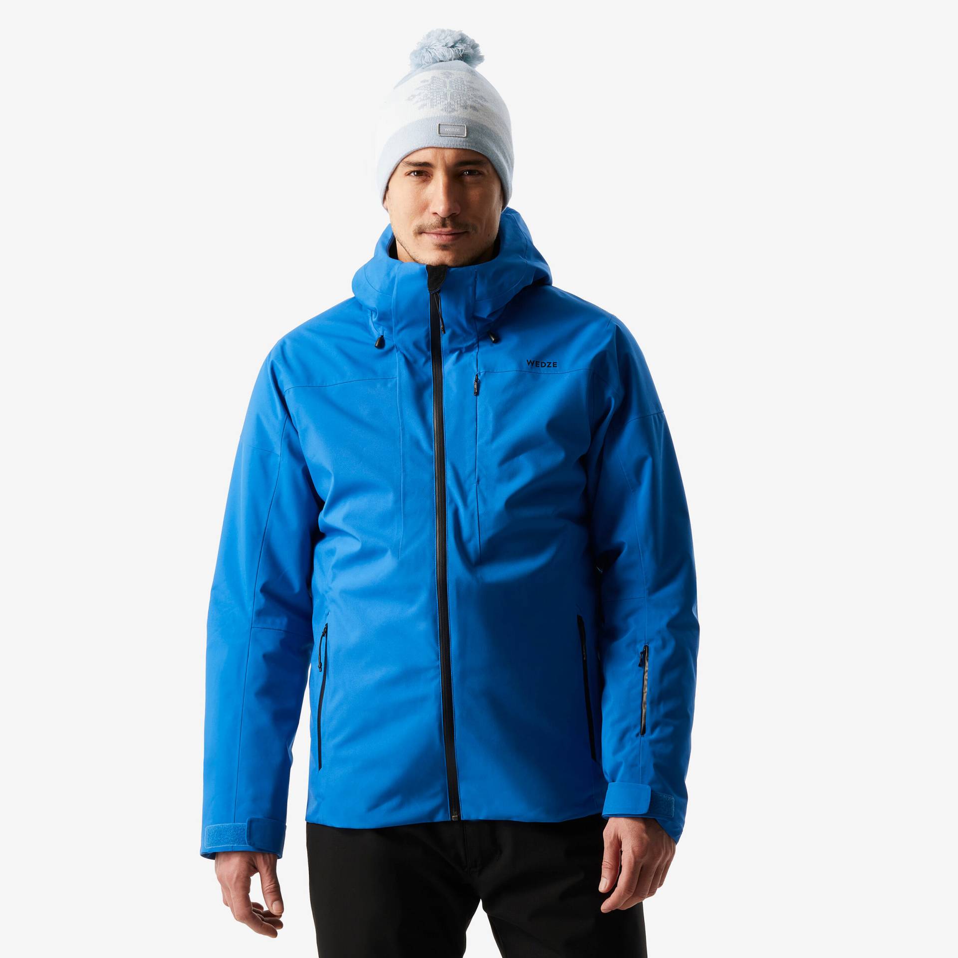 Skijacke Herren warm und wasserdicht - 500 blau von WEDZE