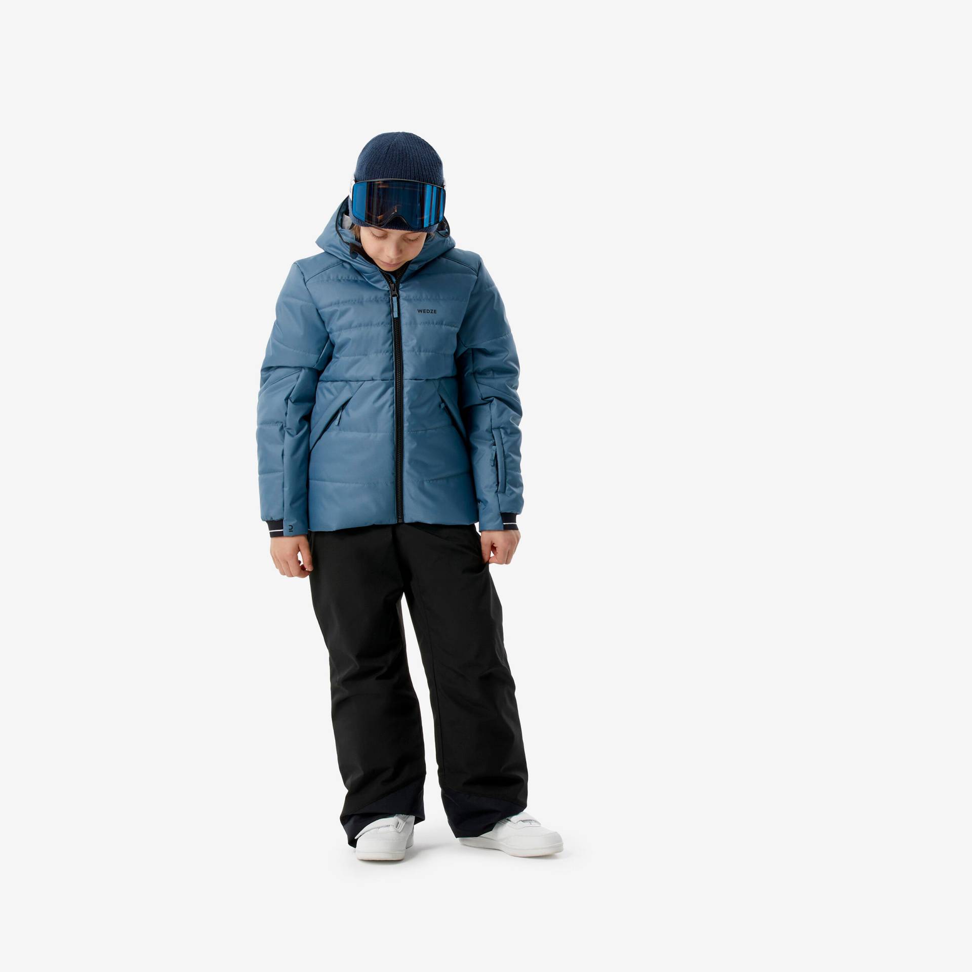 Skijacke Kinder Piste - 100 warm blau von WEDZE