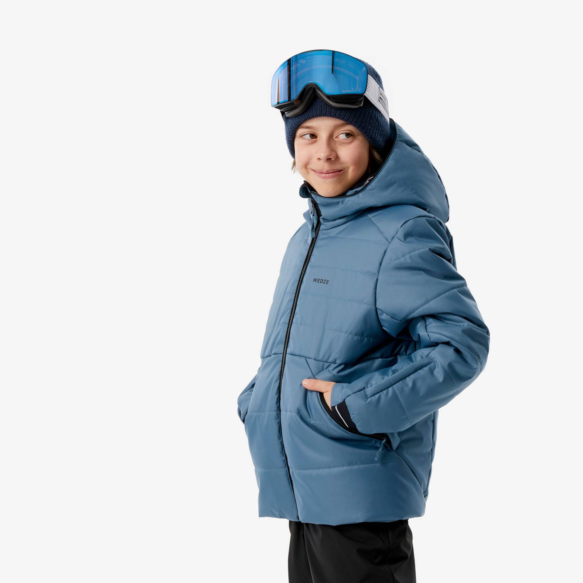 Skijacke Kinder Piste - 100 warm blau Skijacke Kinder Piste - 100 warm blau von WEDZE