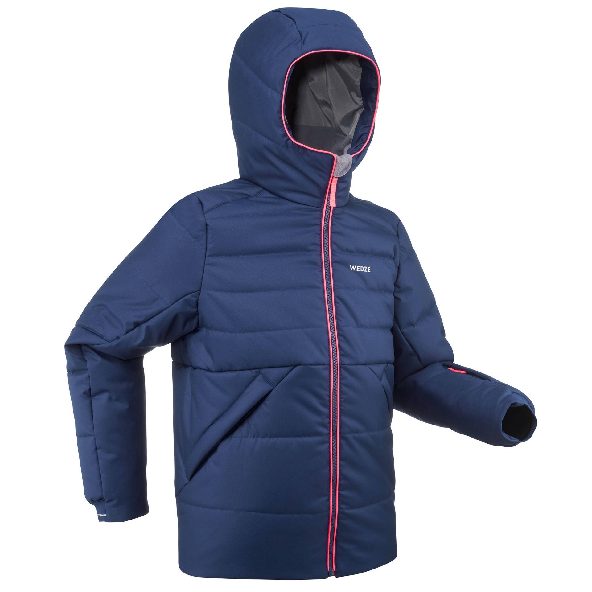 Skijacke Kinder sehr warm wasserdicht - 100 marineblau von WEDZE