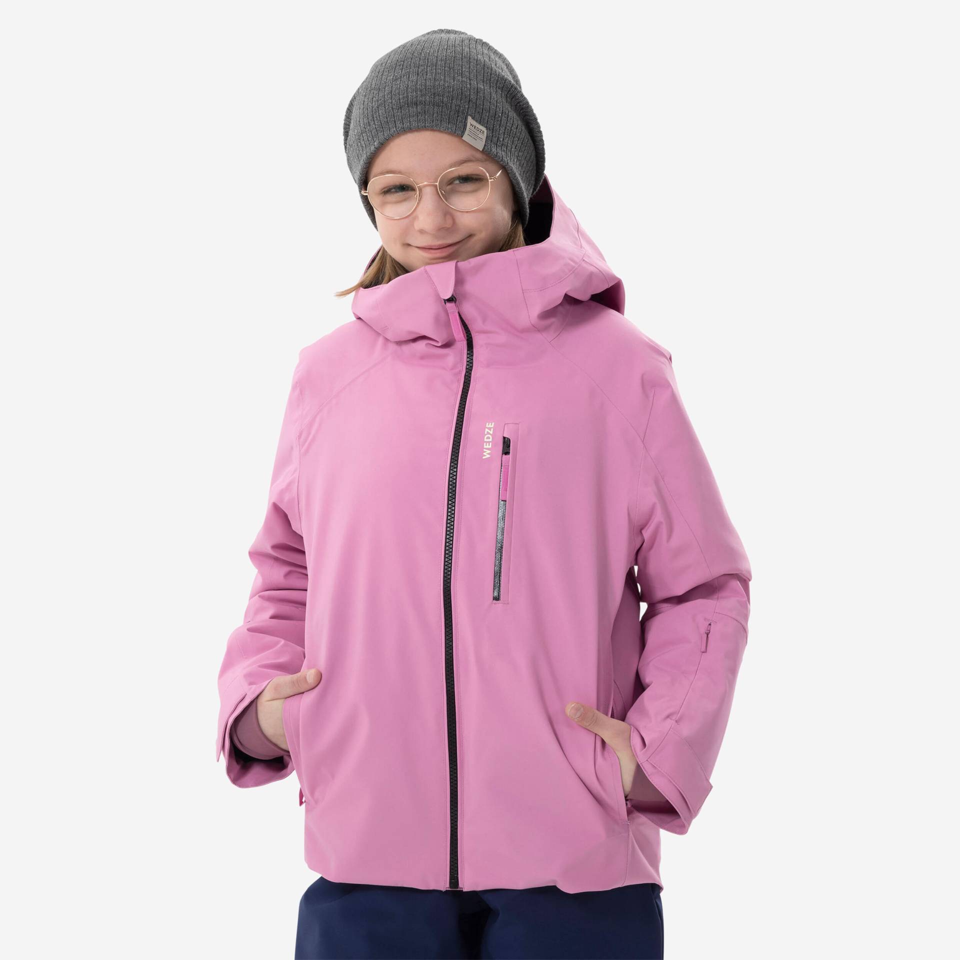Skijacke Kinder warm wasserdicht - 550 rosa Skijacke Kinder warm wasserdicht - 550 rosa von WEDZE