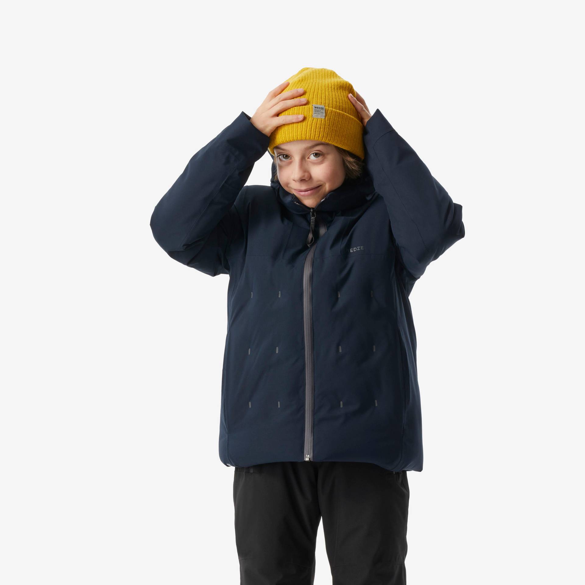 Skijacke Kinder wattiert warm und wasserdicht - 500 blau Skijacke Kinder wattiert warm und wasserdicht - 500 blau von WEDZE