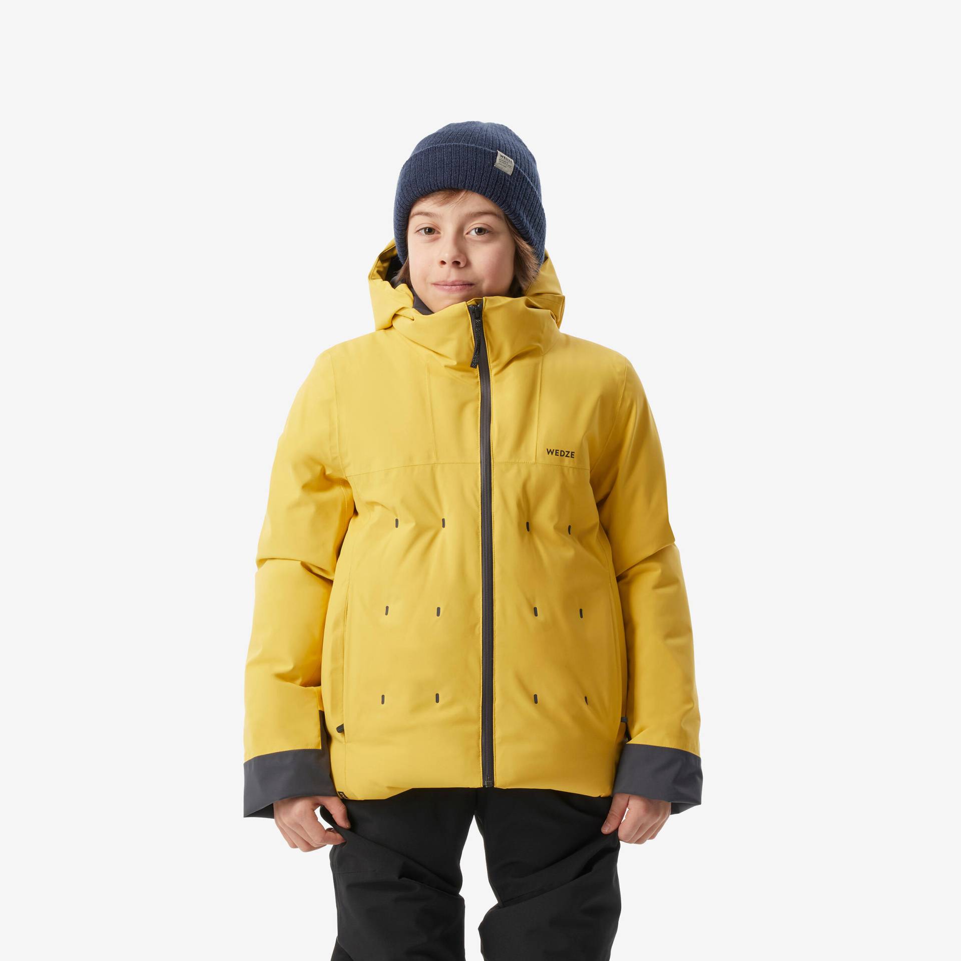 Skijacke Kinder wattiert warm wasserdicht - Piste 500 gelb Skijacke Kinder wattiert warm wasserdicht - Piste 500 gelb von WEDZE