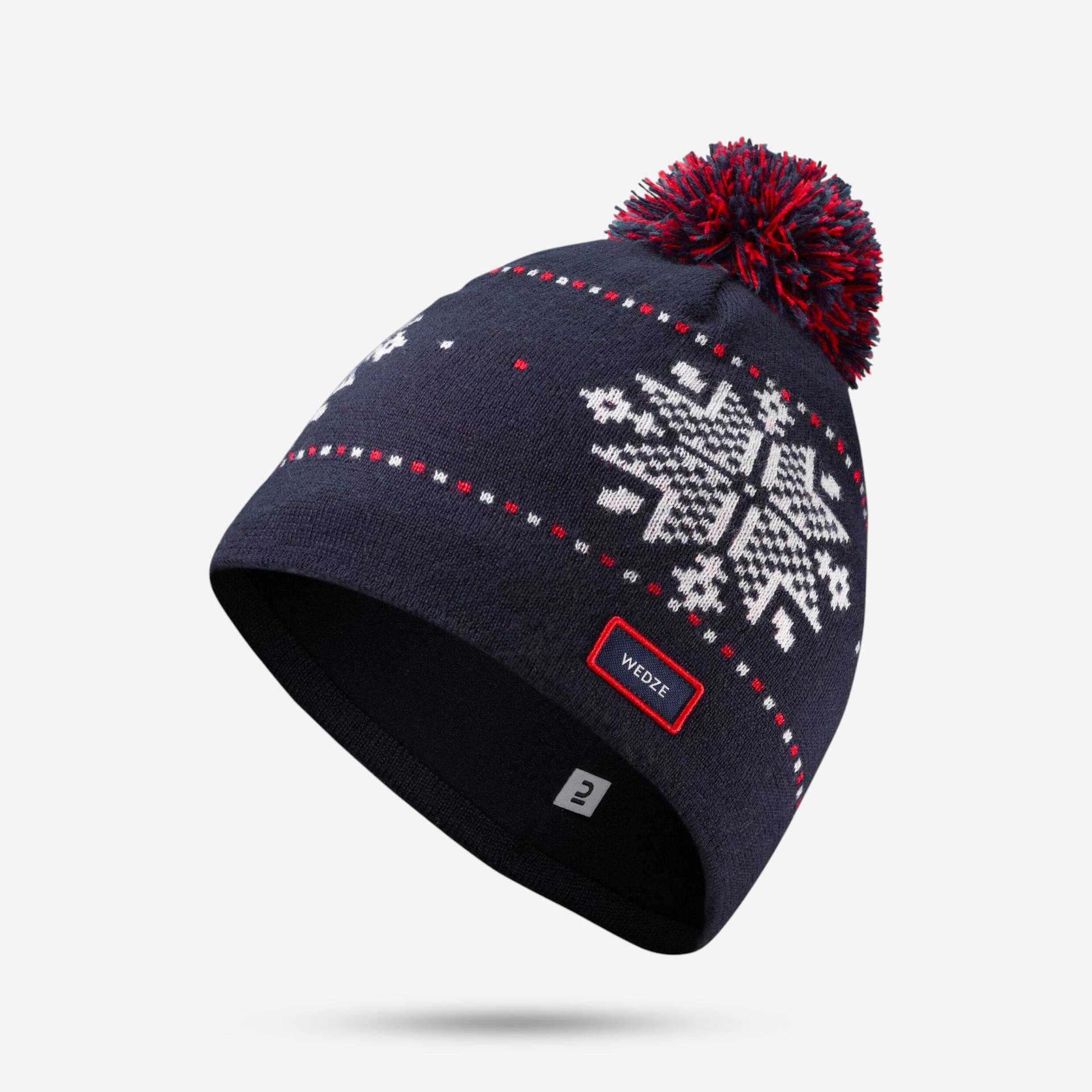 Skimütze Erwachsene - Jacquard weiss/blau Skimütze Erwachsene - Jacquard weiss/blau von WEDZE