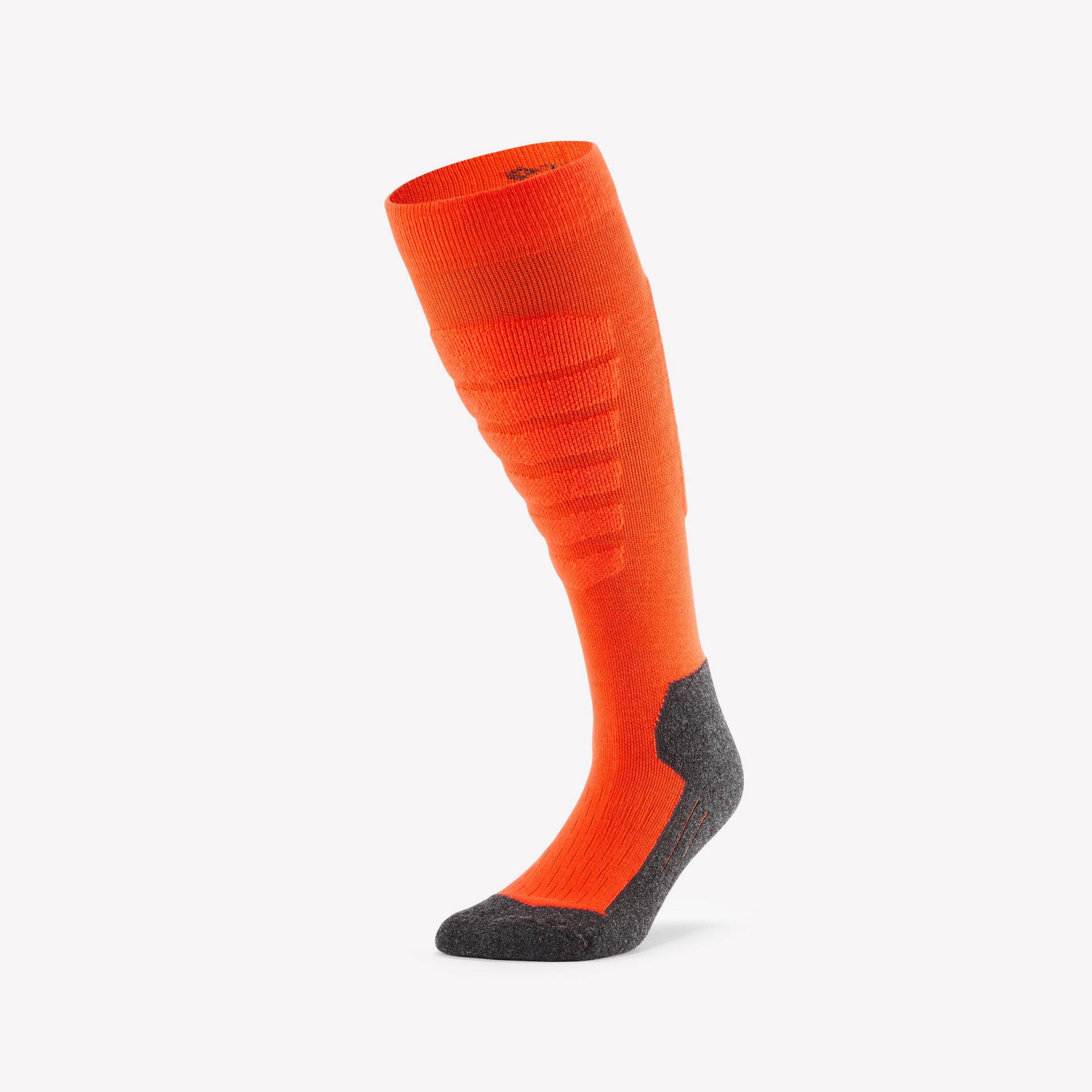 Skisocken Snowboardsocken Erwachsene – 100 orange/grau von WEDZE