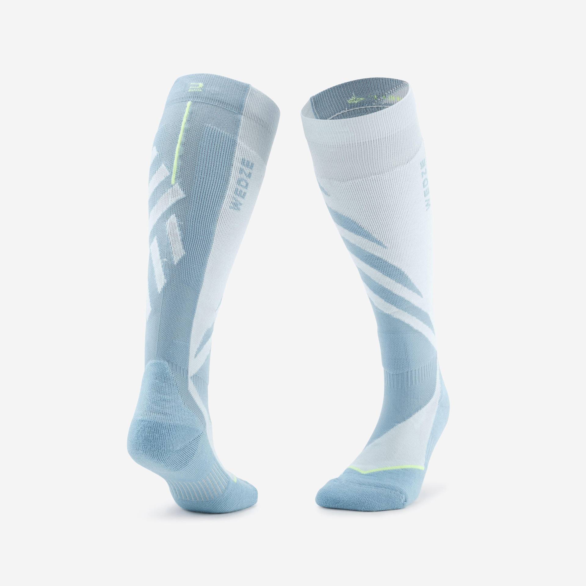 Skisocken Snowboardsocken Erwachsene - Jacquard 500 hellblau von WEDZE