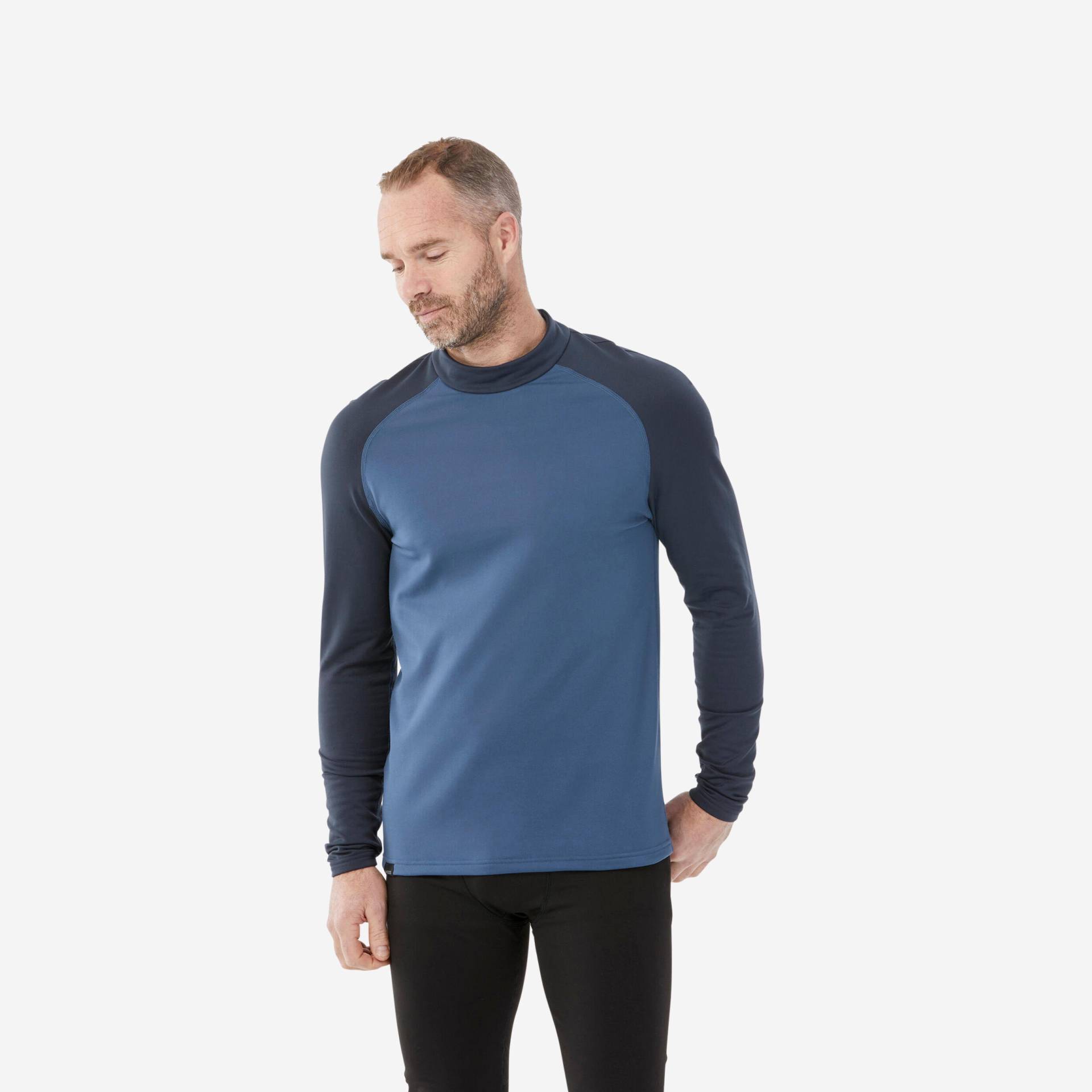 Skiunterwäsche Funktionsshirt Herren warm und atmungsaktiv - 500 blau/grau von WEDZE