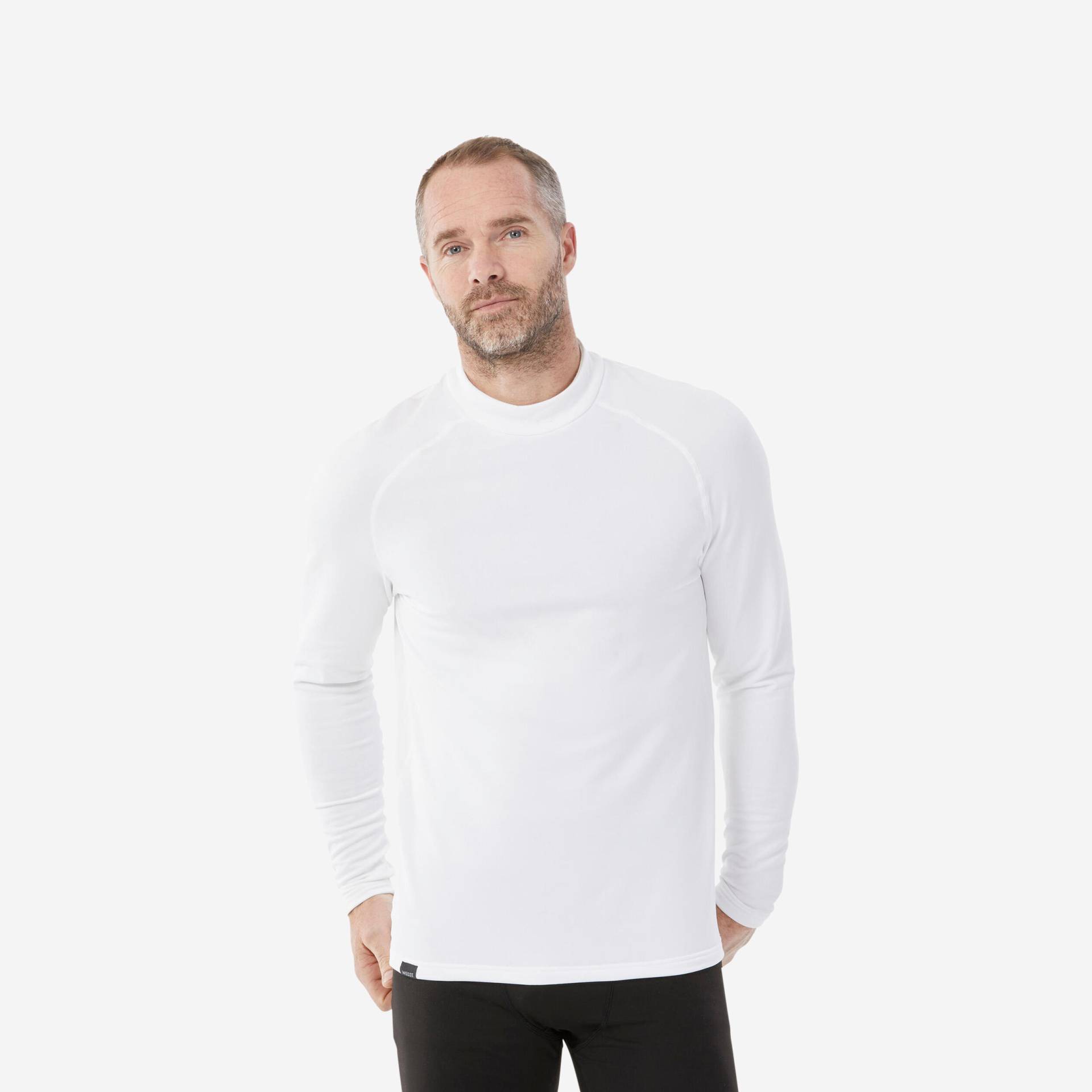 Skiunterwäsche Funktionsshirt Herren warm atmungsaktiv – BL500 weiss von WEDZE