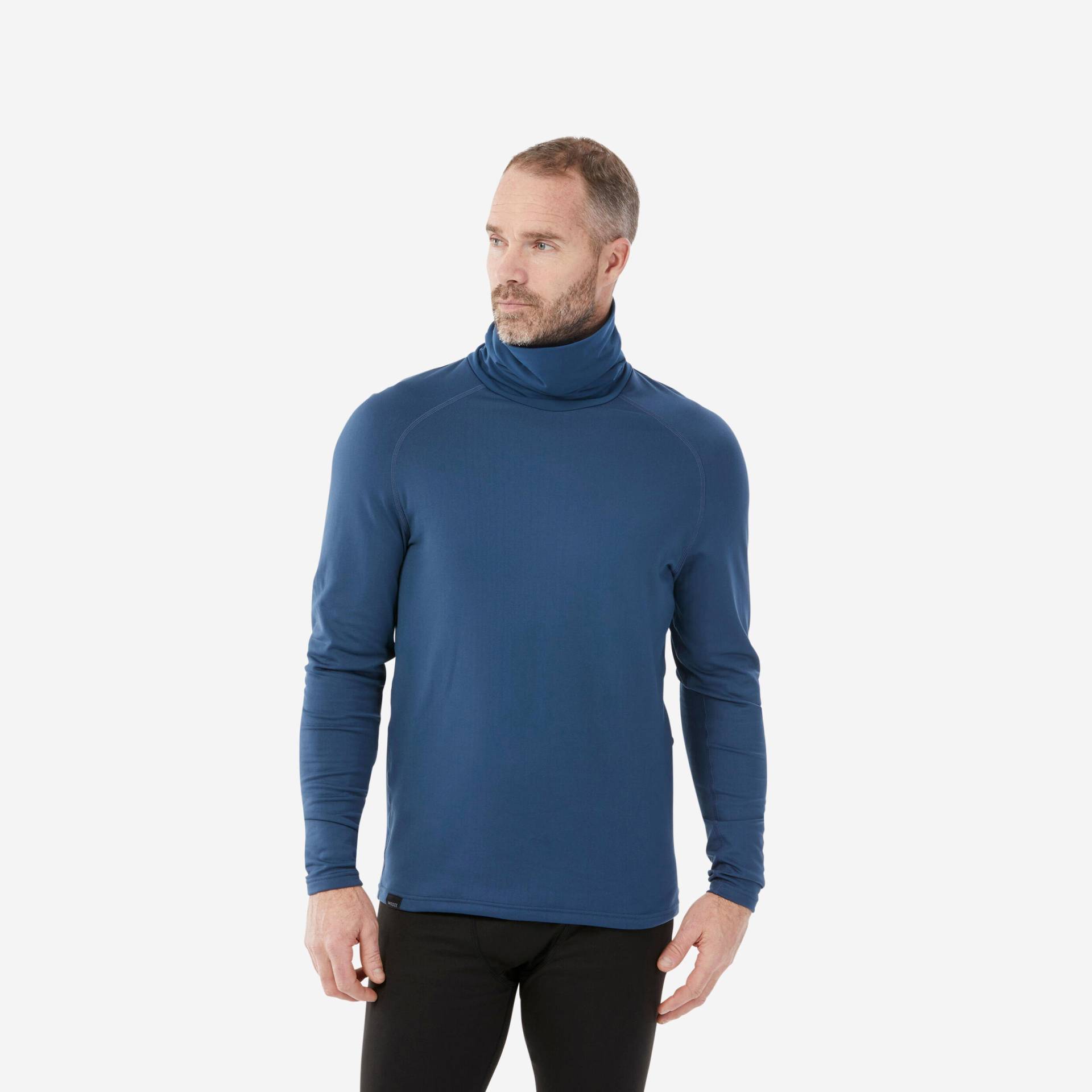 Skiunterwäsche Funktionsshirt Herren Rollkragen warm atmungsaktiv - 500 blau von WEDZE