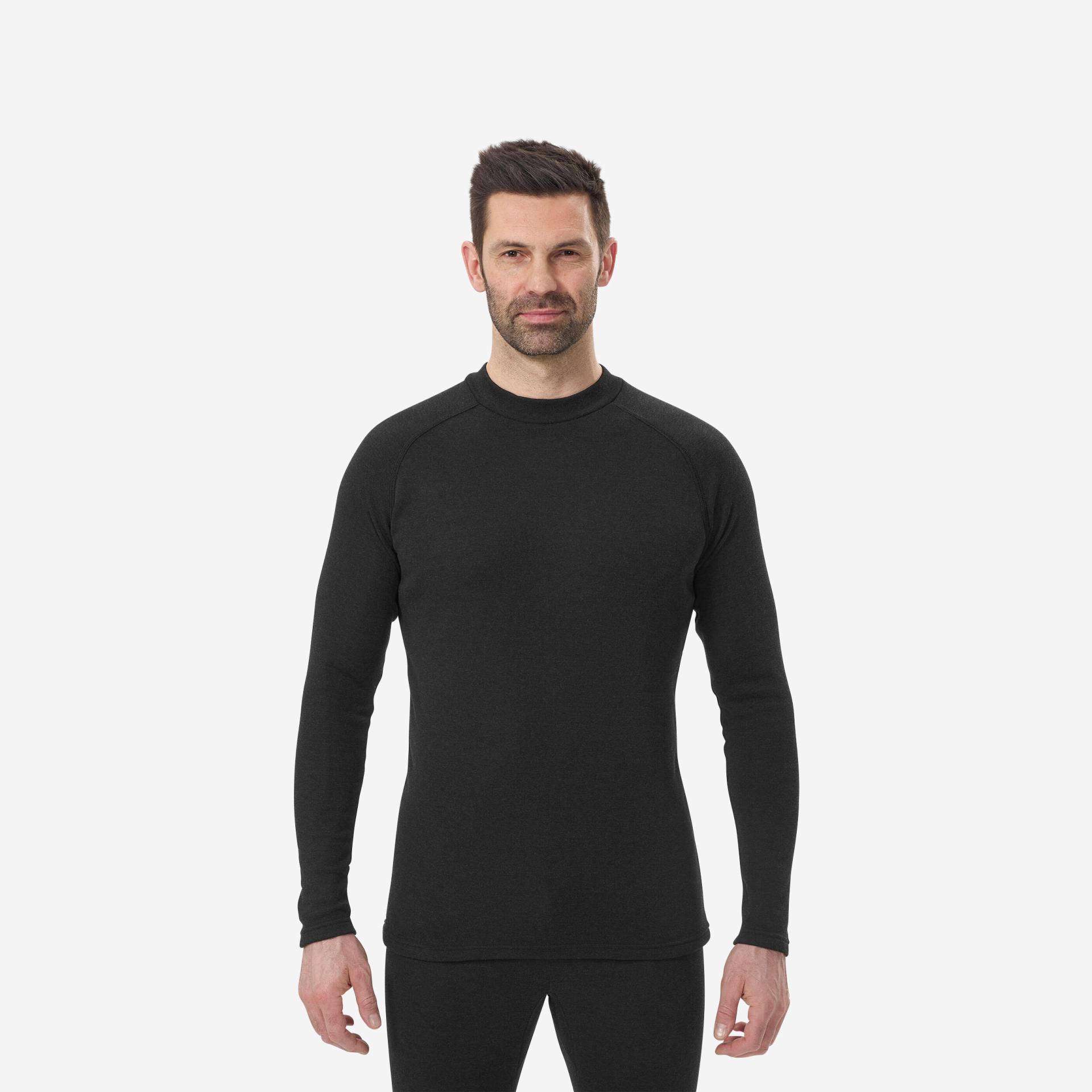 Skiunterwäsche Funktionsshirt Herren warm und bequem - BL100 schwarz Skiunterwäsche Funktionsshirt Herren warm und bequem - BL100 schwarz von WEDZE