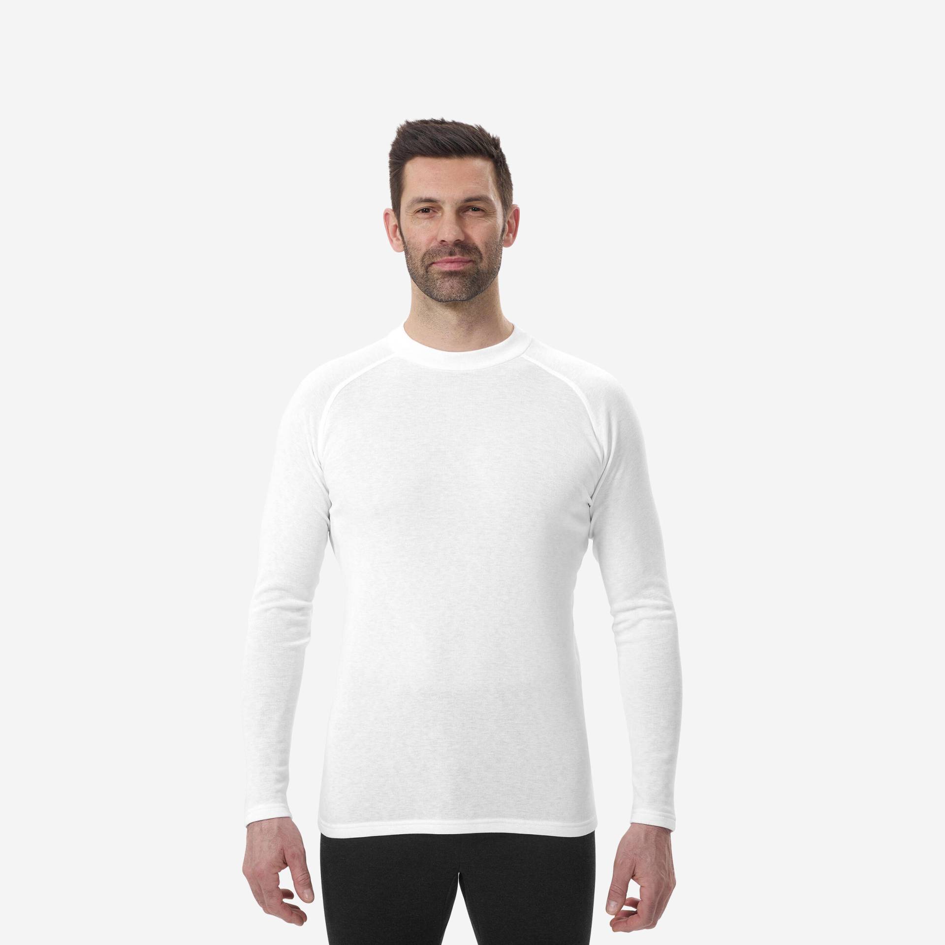 Skiunterwäsche Funktionsshirt Herren warm und bequem - BL100 weiss von WEDZE