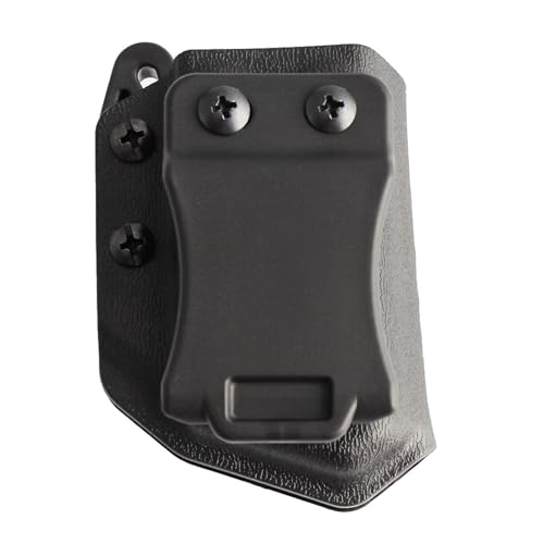 Magazinhalter Taktische Magazintasche Pistolenmagazinhalter Fast Mag Pouch Case Pistolenmagazinträger Quick Release Jagdzubehör für Glock 19 17 26 27 28 22 23 25 26 27 31 von WEEVDRIE