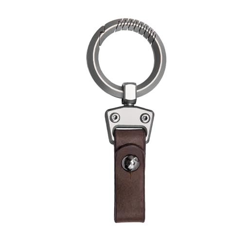 Titan Karabiner Schlüsselanhänger-Clip,Lederschlüsselanhänger,Schnellverschluss Gürtelclip,Gürtelschlaufe Schlüsselanhänger Clip,Abnehmbarem Schlüsselring,EDC-Gürtel Karabiner Schlüsselring von WEEVDRIE