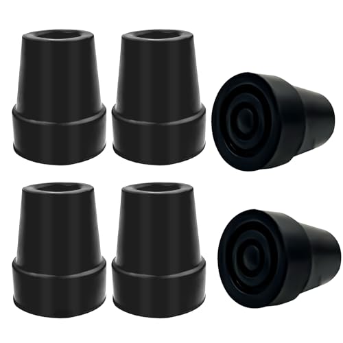 6 Stück Gehstock Gummipuffer, 19mm Schwarze Walking Stöcke Gummipuffer, rutschfeste Krücken Gummi, Stoßdämpfend Gummi Gehstockspitzen, Stabile 19mm Walking-Stöcke Gummipuffer für Wanderstock 6 Stück Gehstock Gummipuffer, 19mm Schwarze Walking Stöcke Gummipuffer, rutschfeste Krücken Gummi, Stoßdämpfend Gummi Gehstockspitzen, Stabile 19mm Walking-Stöcke Gummipuffer für Wanderstock von WEFINEST