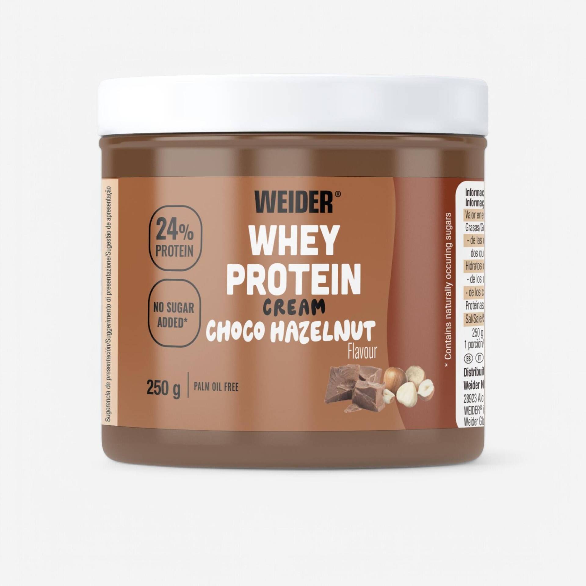 Brotaufstrich Protein Schoko/Haselnuss 250 g - Whey Protein Cream Brotaufstrich Protein Schoko/Haselnuss 250 g - Whey Protein Cream von WEIDER