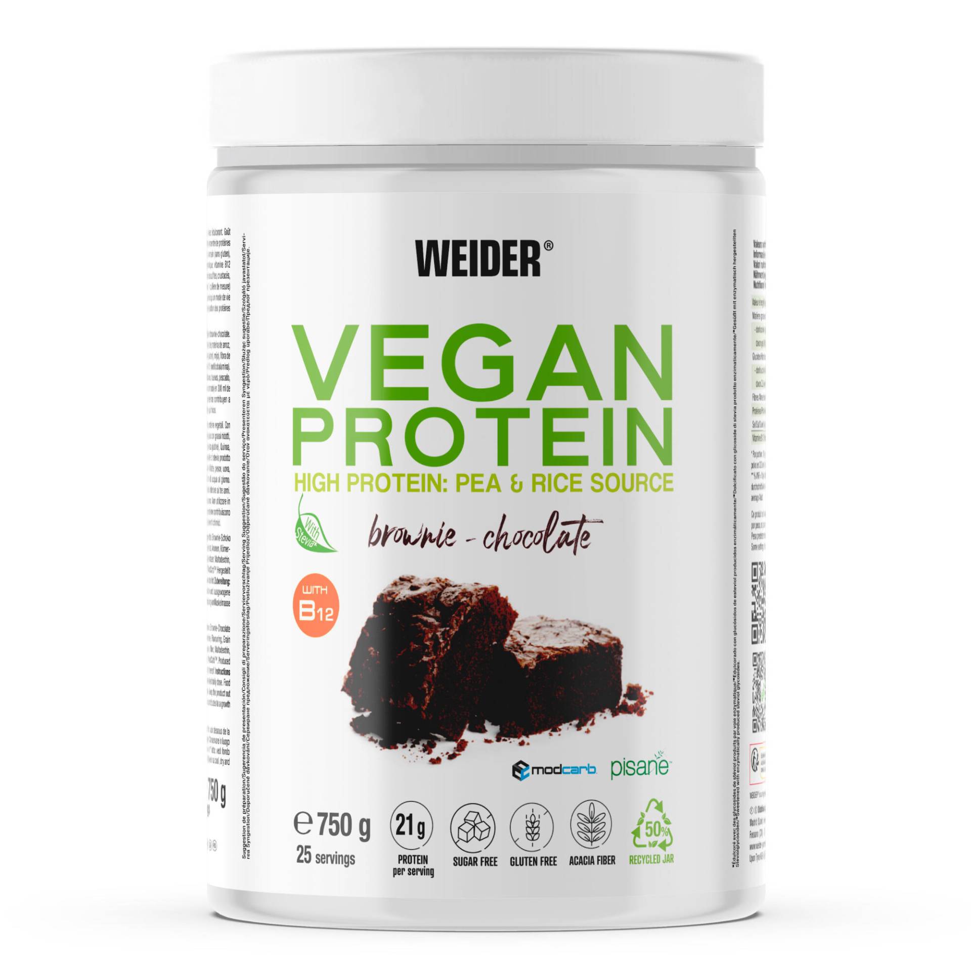 Proteinpulver Vegan 750 g Schokolade Proteinpulver Vegan 750 g Schokolade von WEIDER