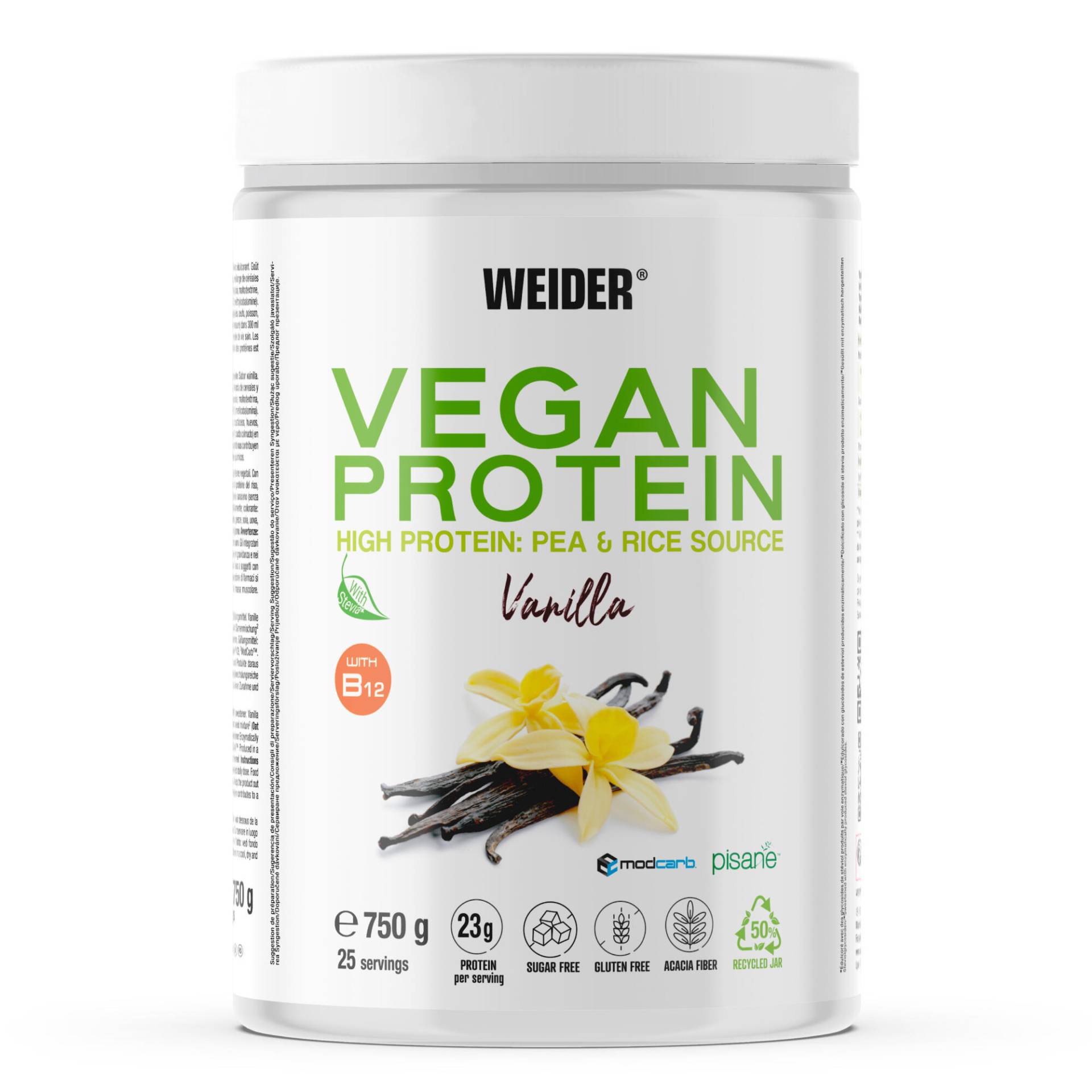 Proteinpulver Vegan 750 g Vanille Proteinpulver Vegan 750 g Vanille von WEIDER