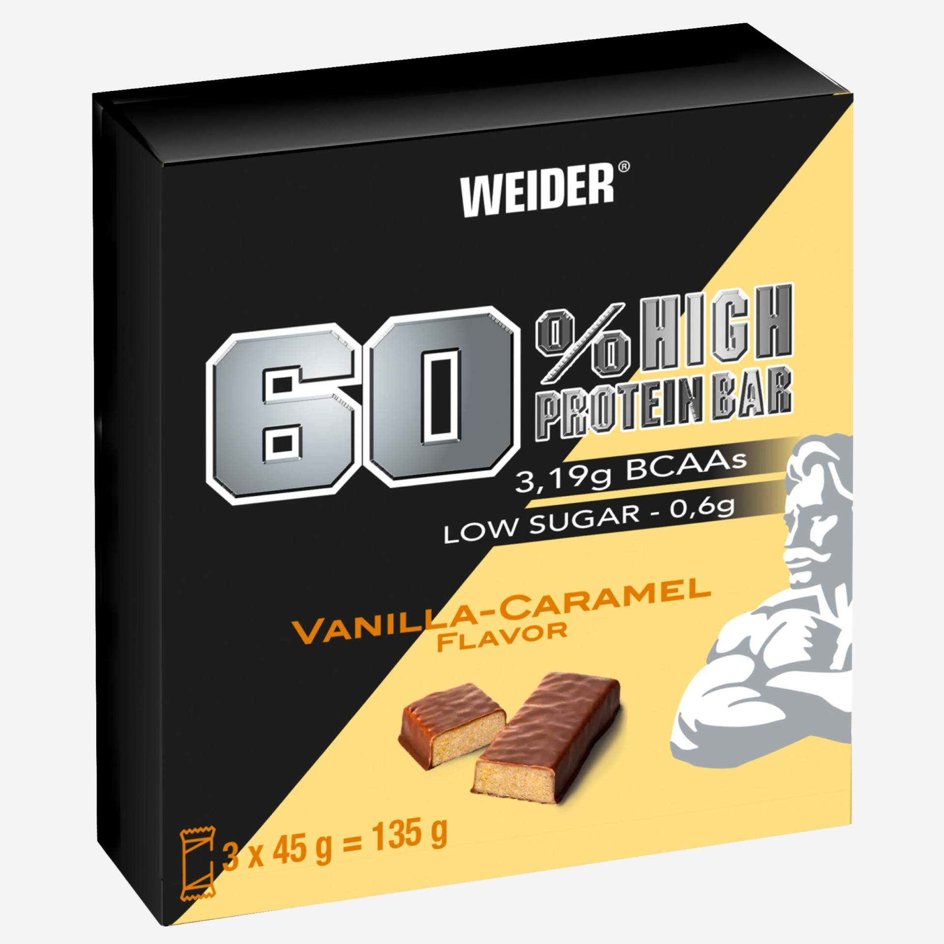 Proteinriegel 60 % Protein Vanille 3 Stück Proteinriegel 60 % Protein Vanille 3 Stück von WEIDER