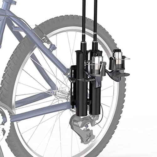 Angelrutenhalter, sichert die Angelrute am Fahrrad, 2 Röhren, hält 2 Ruten, einfach zu montieren, Rutenständer zum Fahrradangeln Angelrutenhalter, sichert die Angelrute am Fahrrad, 2 Röhren, hält 2 Ruten, einfach zu montieren, Rutenständer zum Fahrradangeln von WEIGUZC